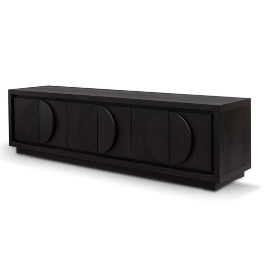 Calibre 2m Entertainment TV Unit - Textured Espresso Black TV2901-VA-Entertainment Units-Calibre-Prime Furniture