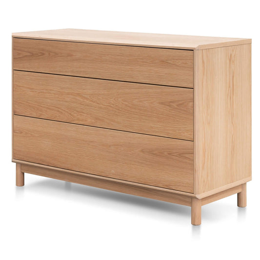 Calibre 3 Drawers Dressing Table - Natural Oak DT6088-CN-Dresser-Calibre-Prime Furniture