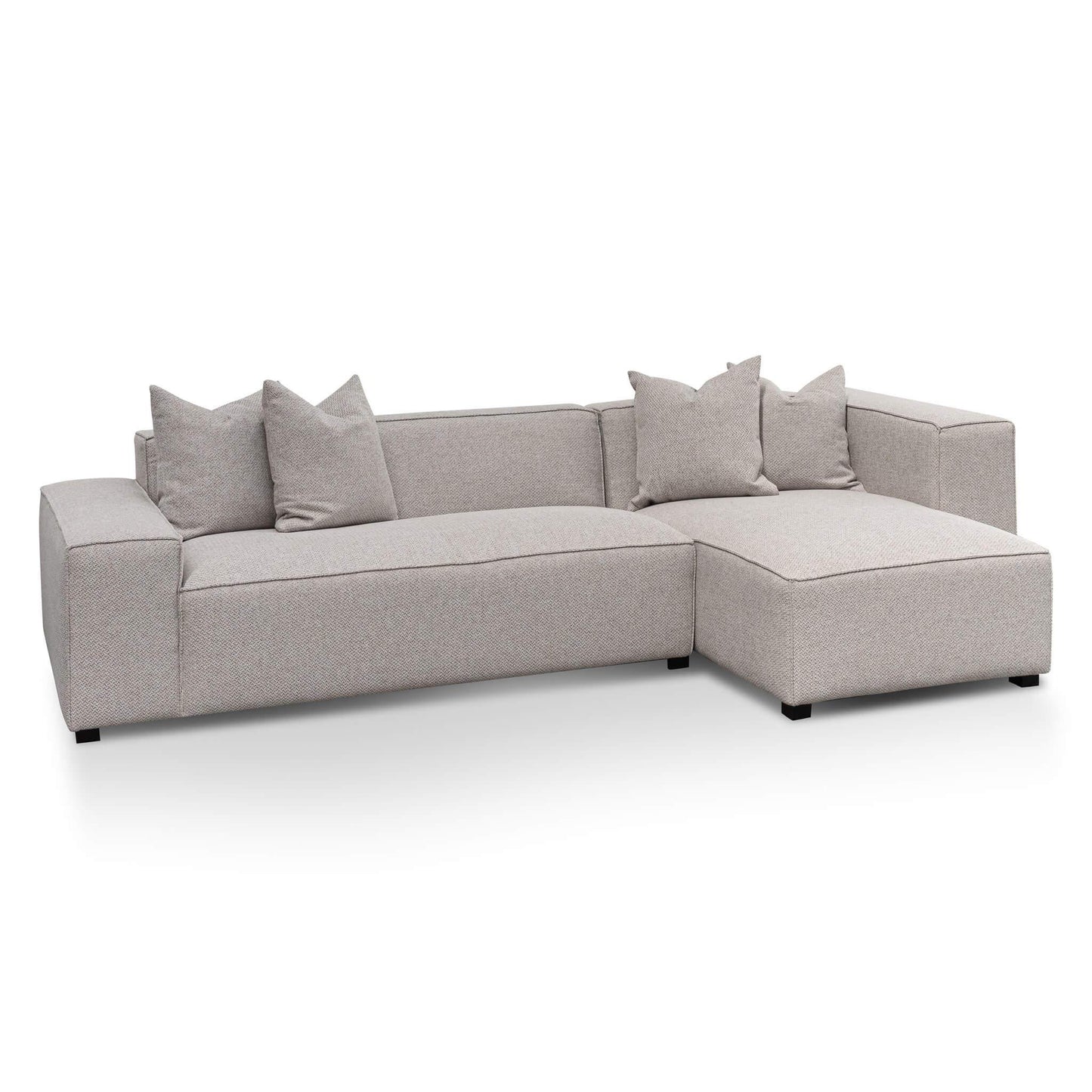 Calibre 3 Seater Right Chaise Fabric Sofa - Sterling Grey LC6533-CA-Sofas-Calibre-Prime Furniture