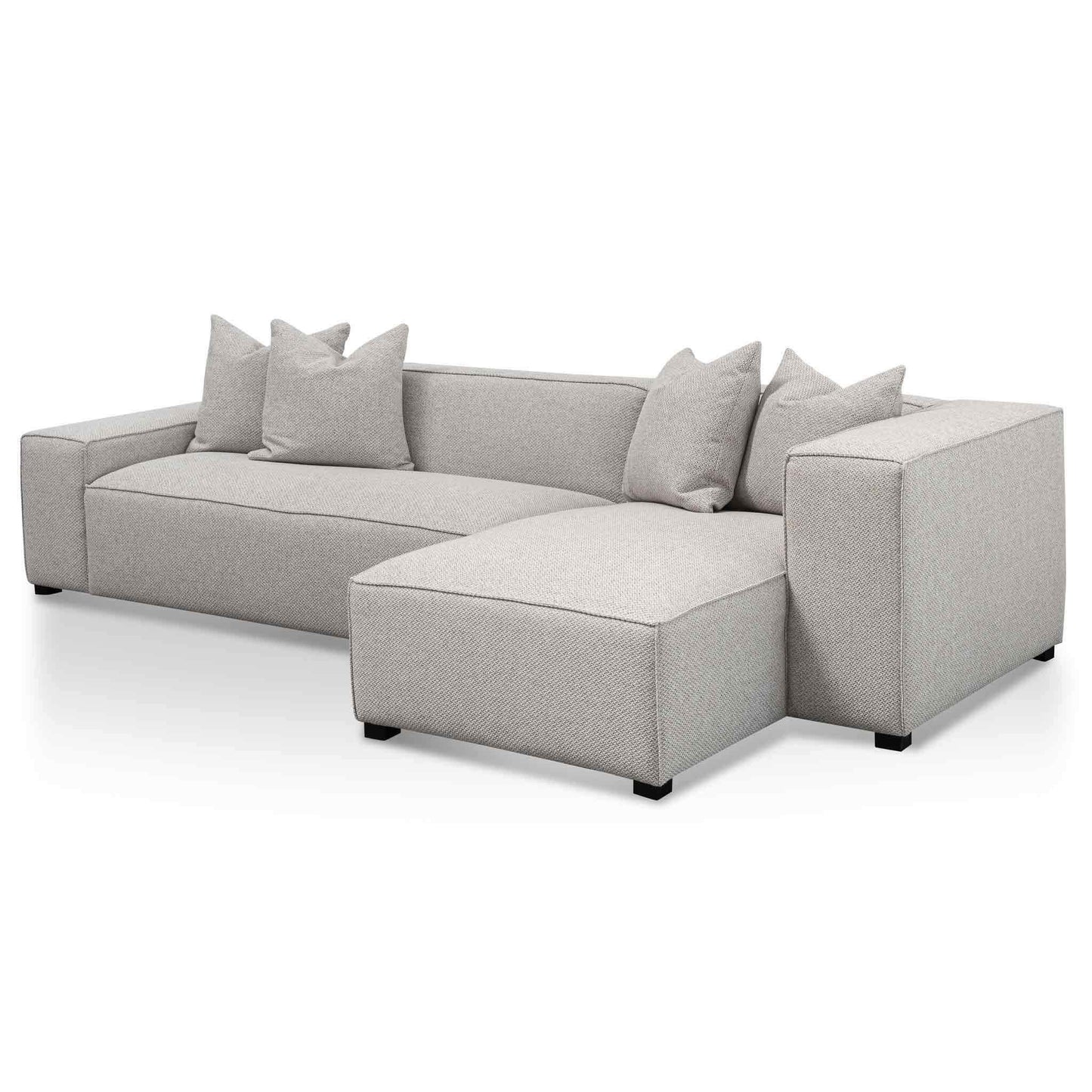 Calibre 3 Seater Right Chaise Fabric Sofa - Sterling Grey LC6533-CA-Sofas-Calibre-Prime Furniture