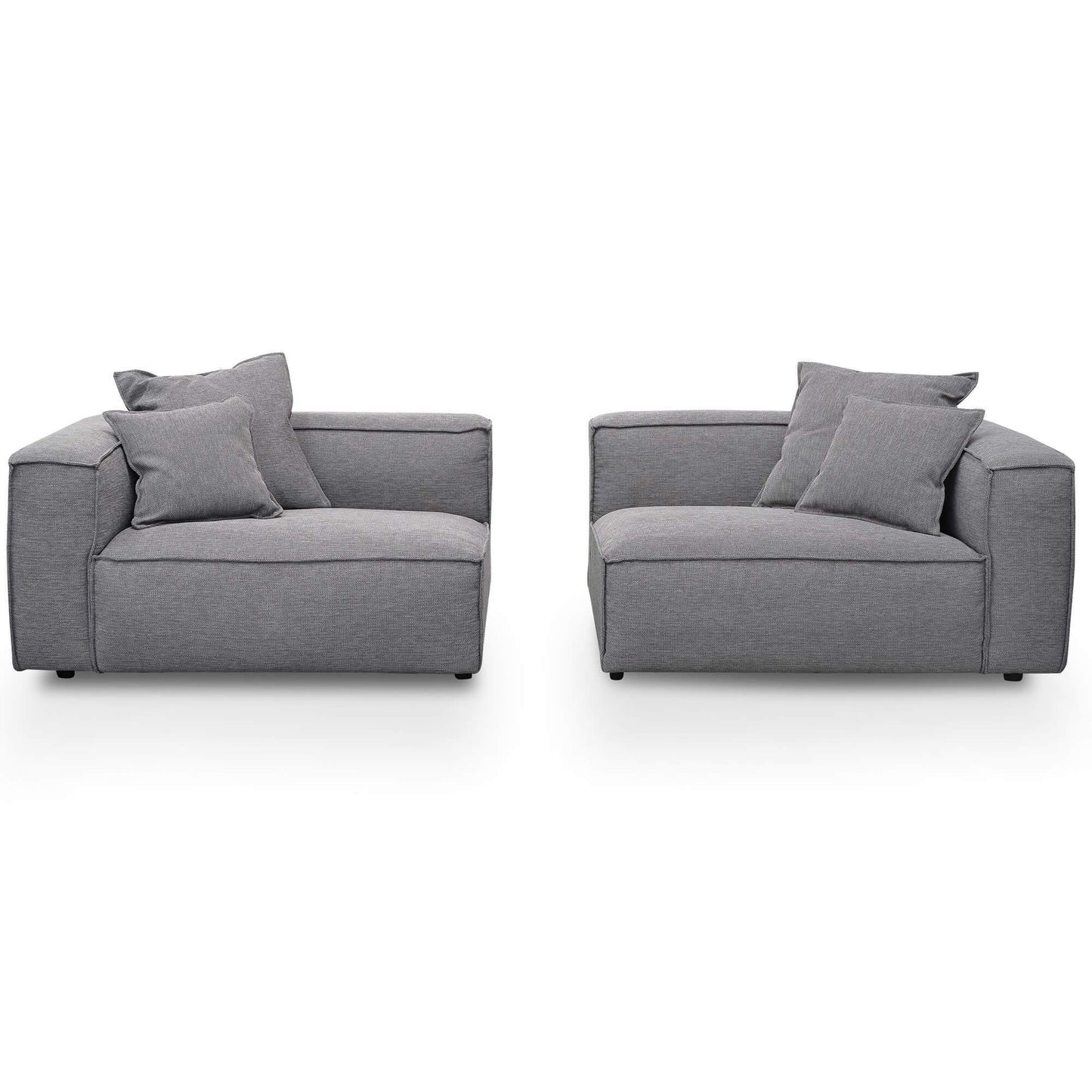 Calibre 3 Seater Sofa with Cushion and Pillow - Graphite Grey LC2734-KSO-Sofas-Calibre-Prime Furniture