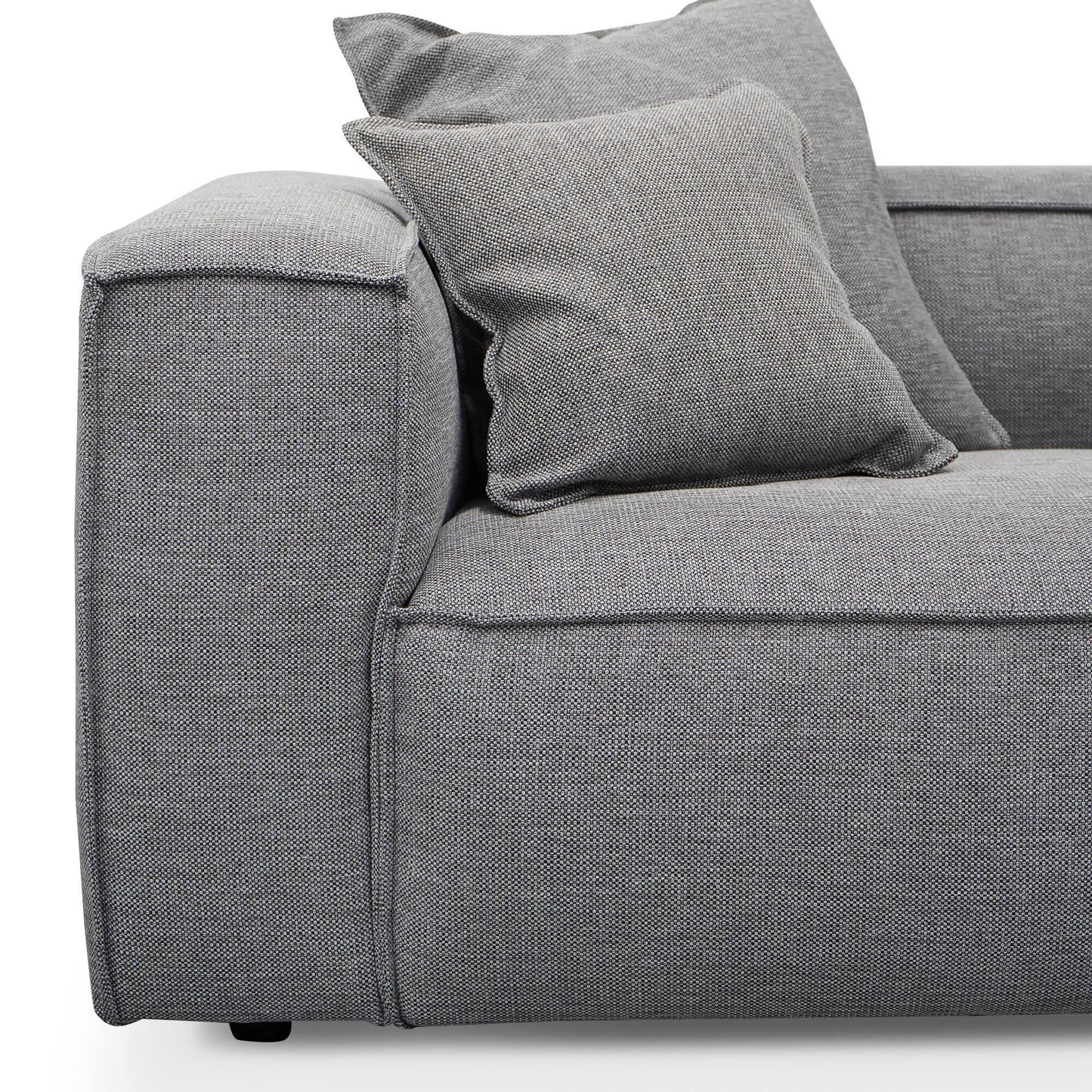 Calibre 3 Seater Sofa with Cushion and Pillow - Graphite Grey LC2734-KSO-Sofas-Calibre-Prime Furniture