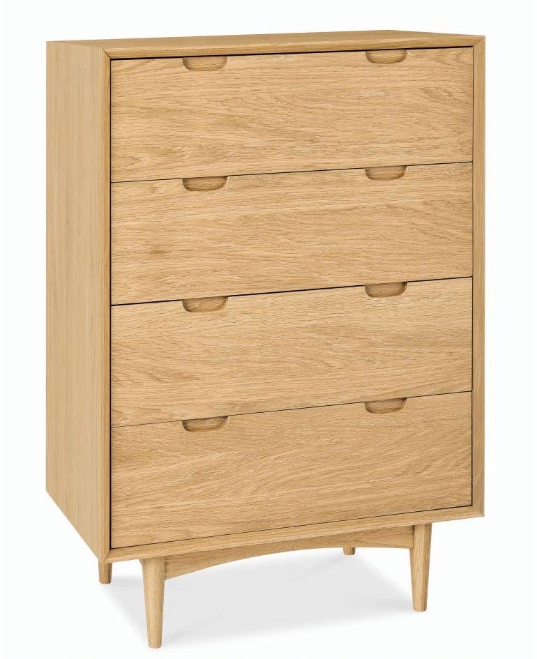 Calibre 4 Drawer Chest Scandinavian Design - Natural DT920-VN-Chest Of Drawers-Calibre-Prime Furniture