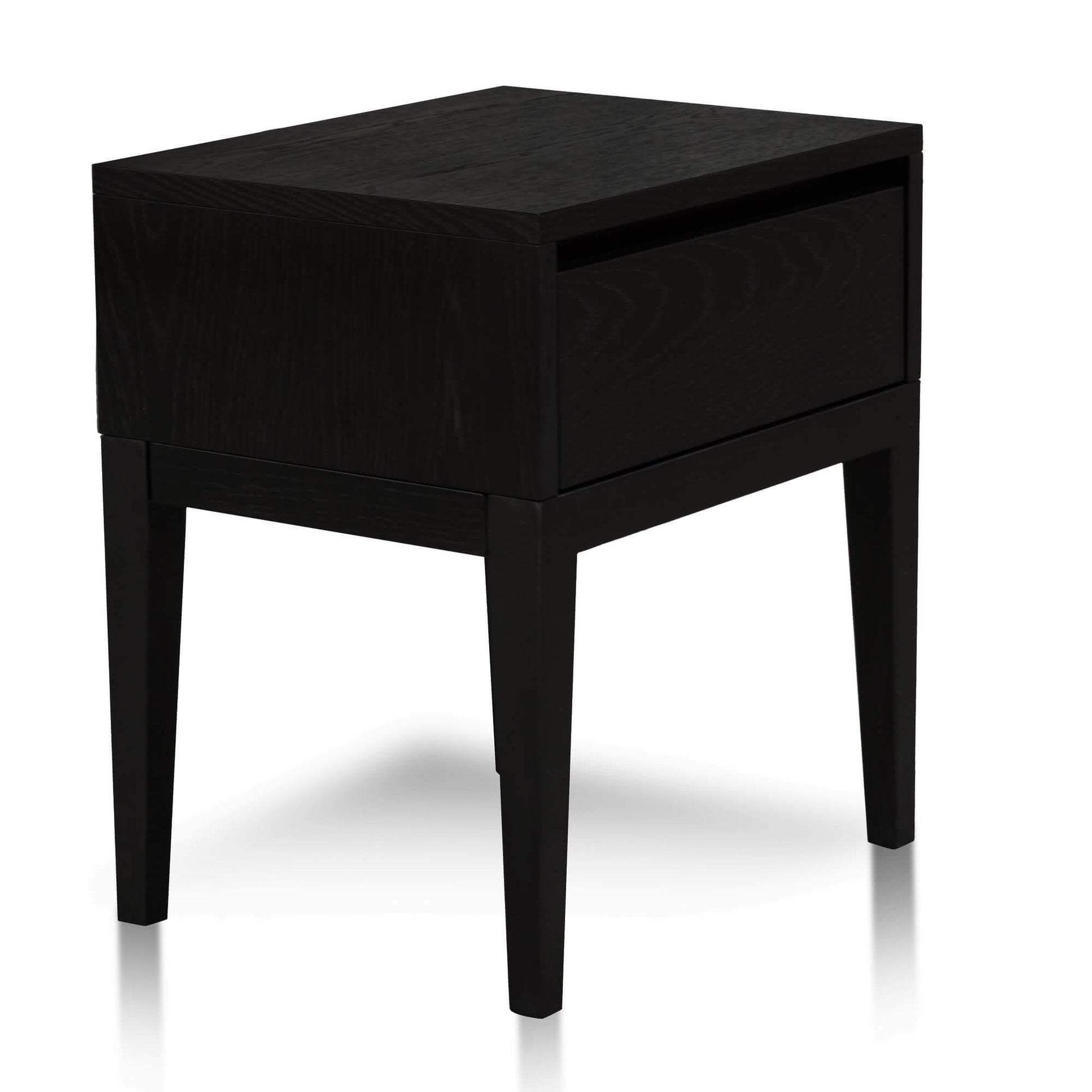 Calibre Bedside Table - Black Oak ST2843-CN-Side Table-Calibre-Prime Furniture