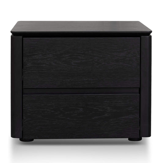 Calibre Bedside Table - Black Oak Veneer ST2844-CN-Side Table-Calibre-Prime Furniture