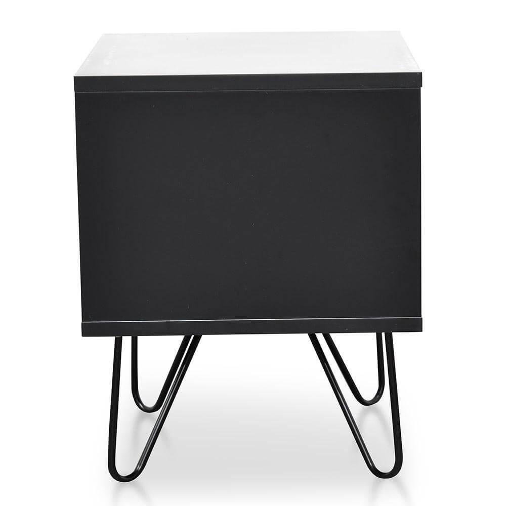 Calibre Bedside Table - Black ST2127-KD-Side Table-Calibre-Prime Furniture