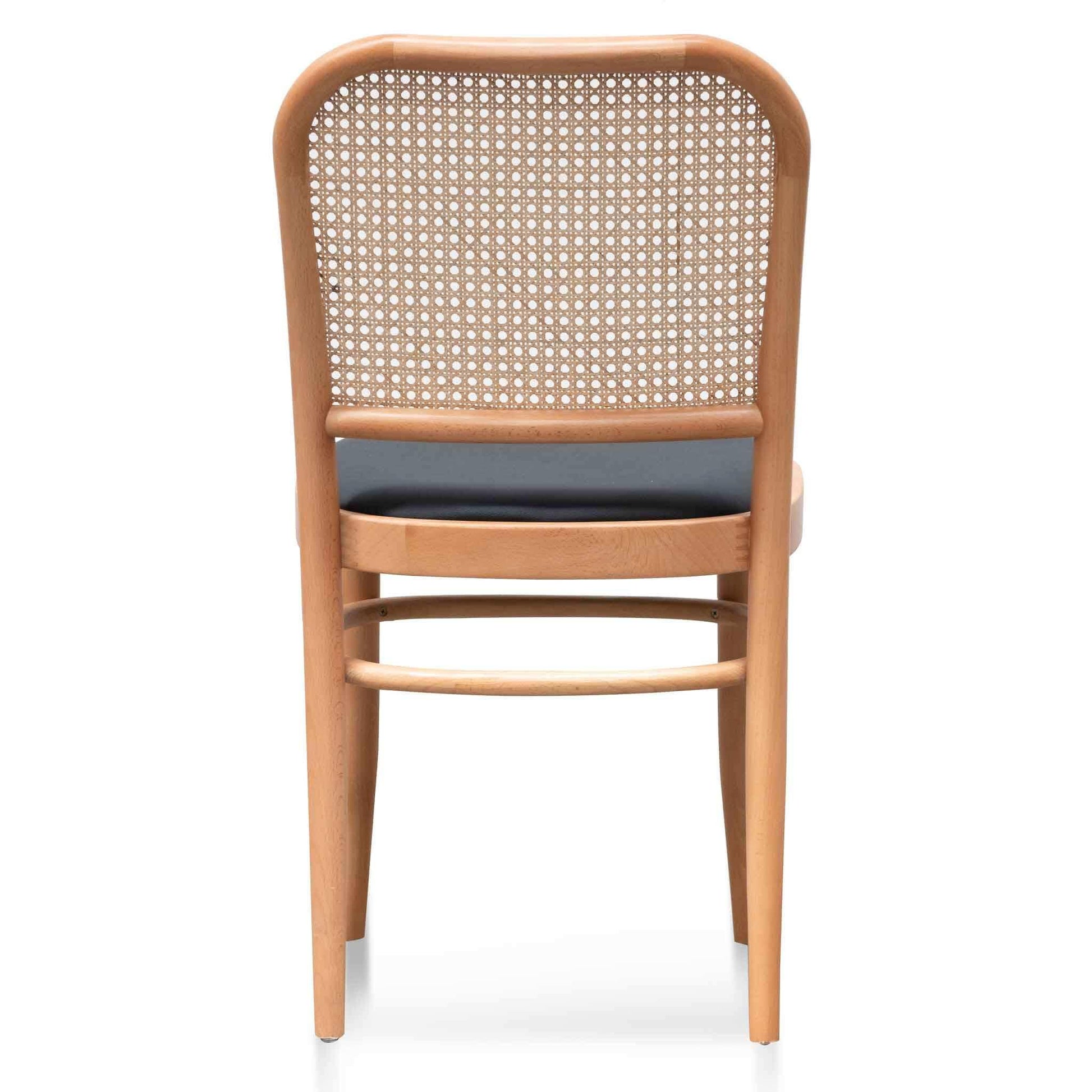 Calibre Black Cushion Dining Chair - Natural Rattan and Frame DC6383-SD-Dining Chairs-Calibre-Prime Furniture