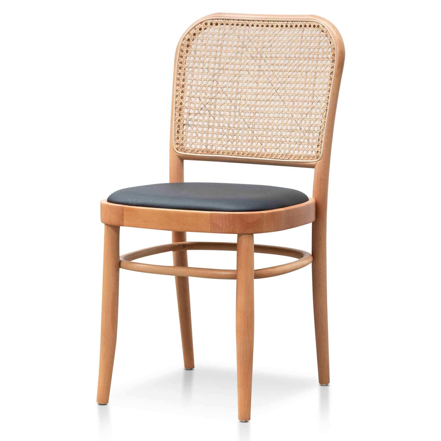 Calibre Black Cushion Dining Chair - Natural Rattan and Frame DC6383-SD-Dining Chairs-Calibre-Prime Furniture