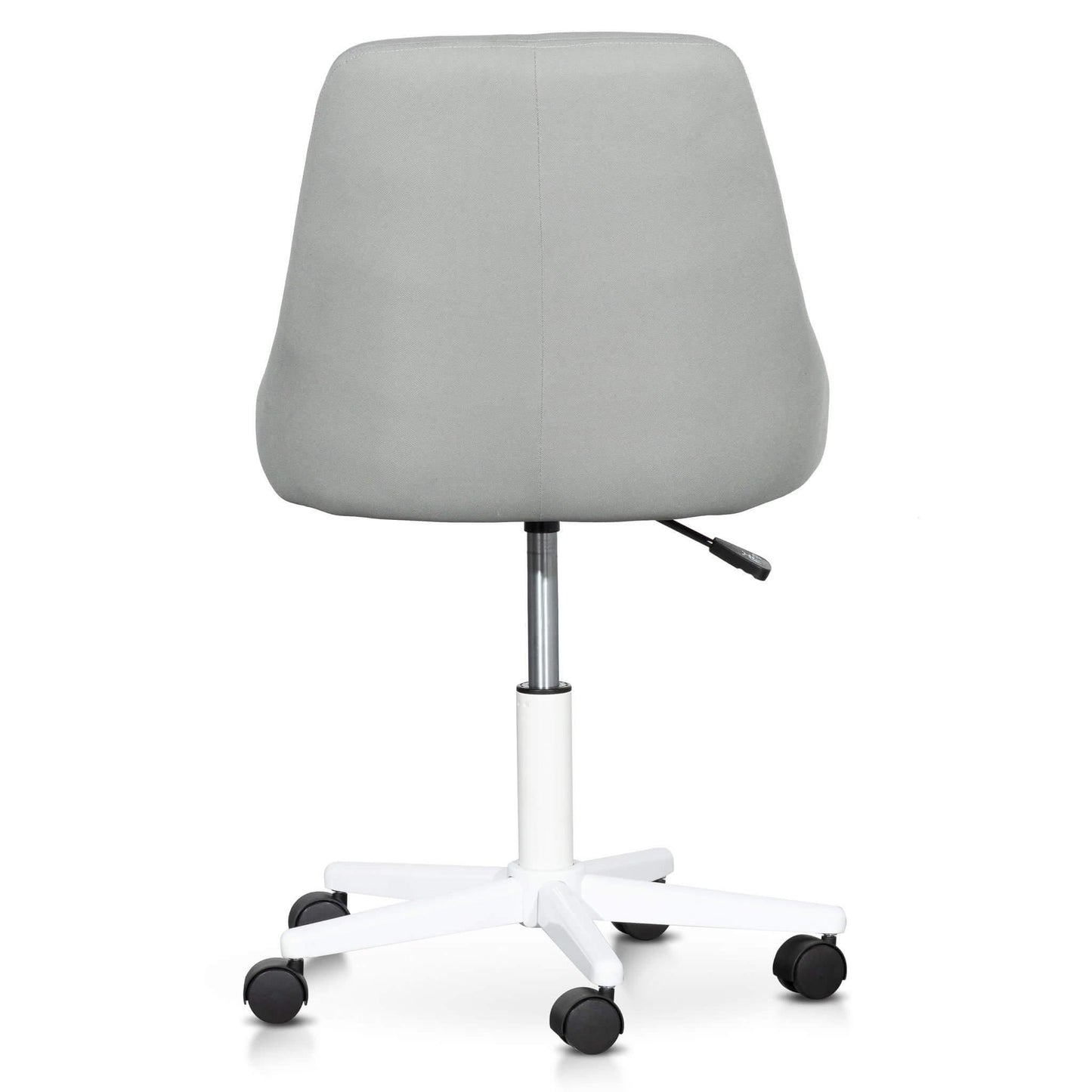 Calibre Grey Fabric Office Chair - White Base OC6238-UN-Office/Gaming Chairs-Calibre-Prime Furniture