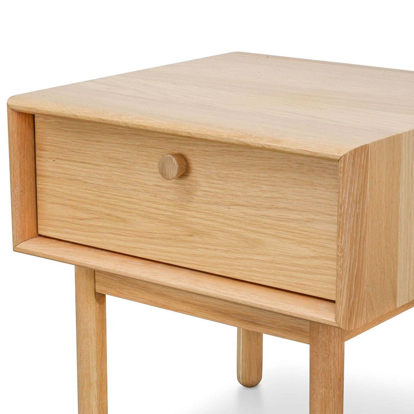 Calibre Lamp Side Table with Drawer - Natural ST370-VN-Side Table-Calibre-Prime Furniture