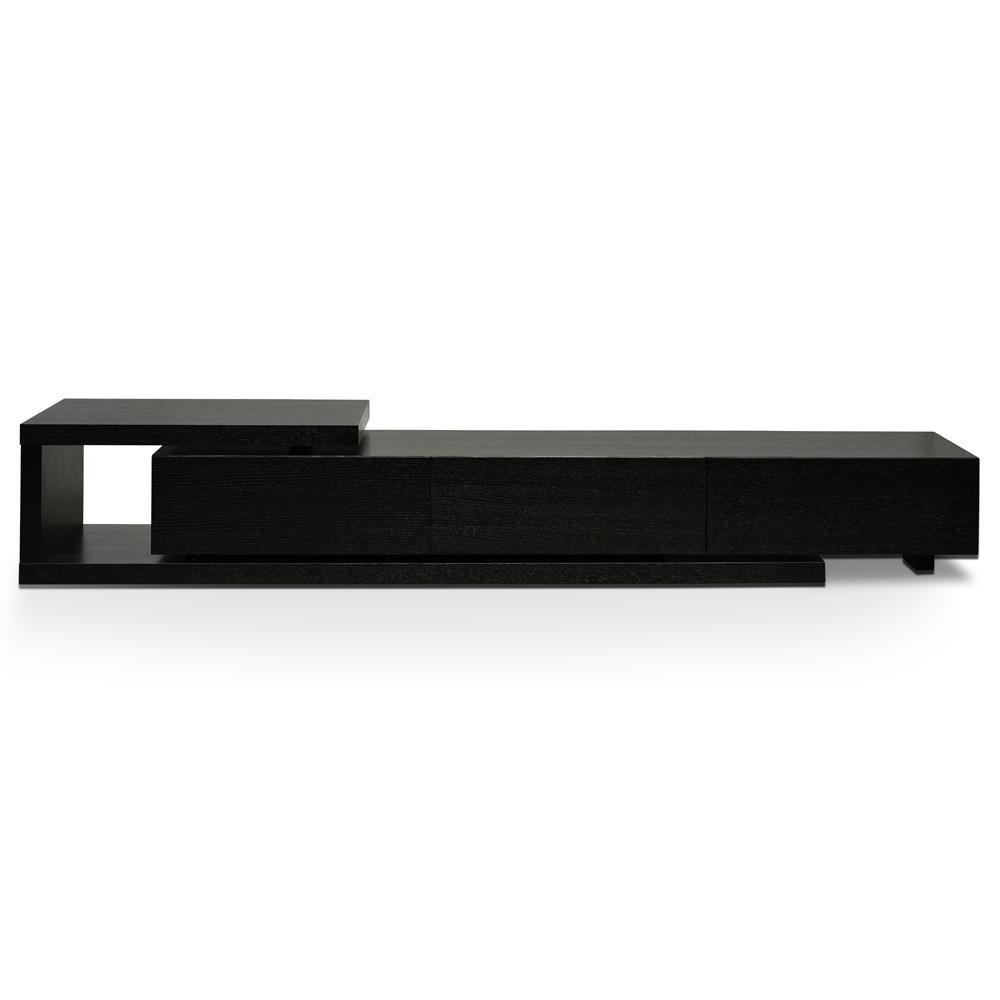 Calibre Scandinavian Lowline 2.4-3.07m Entertainment TV Unit - Full Black TV2390-BB-Entertainment Units-Calibre-Prime Furniture