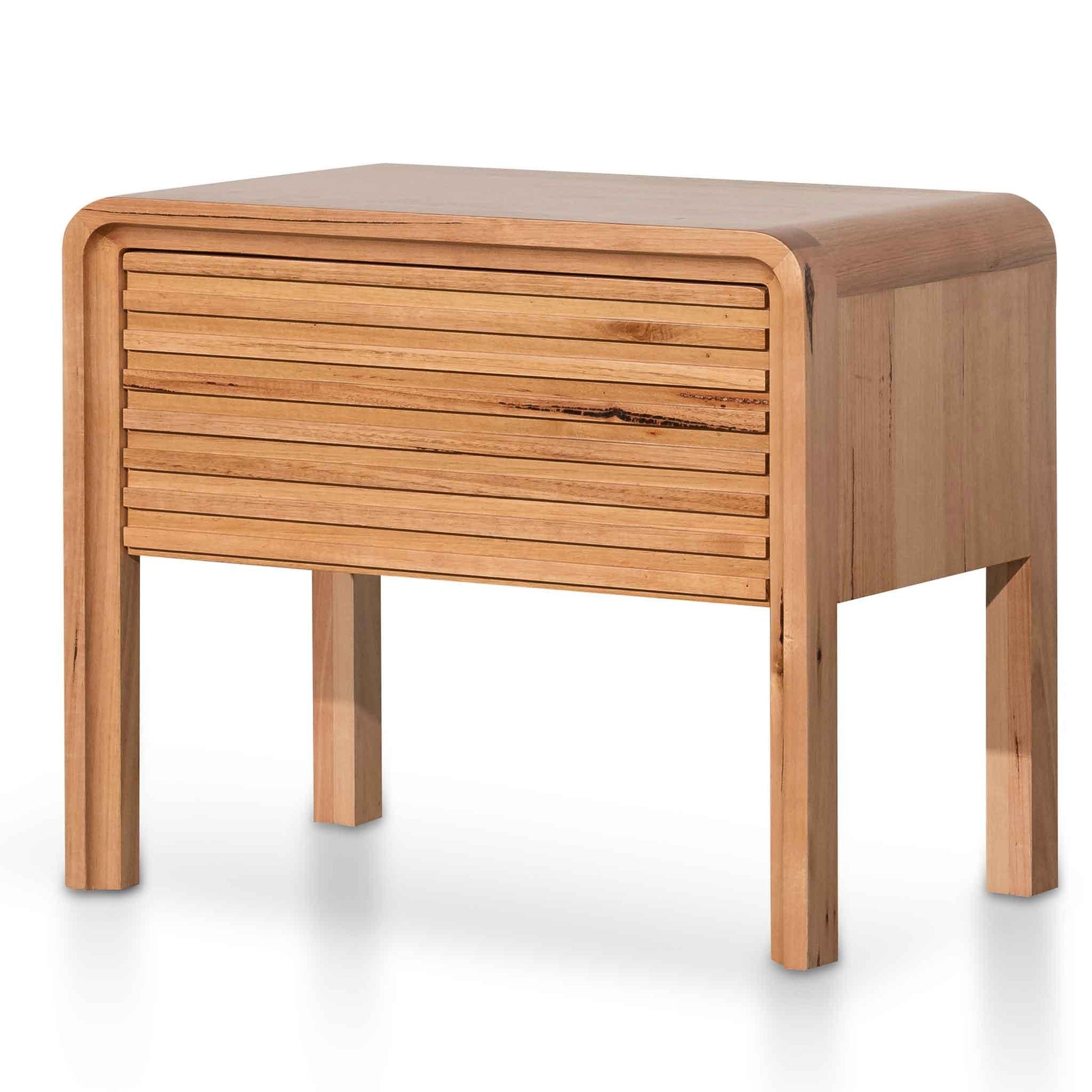 Calibre Single Drawer Bedside Table - Messmate ST6338-AW-Side Table-Calibre-Prime Furniture