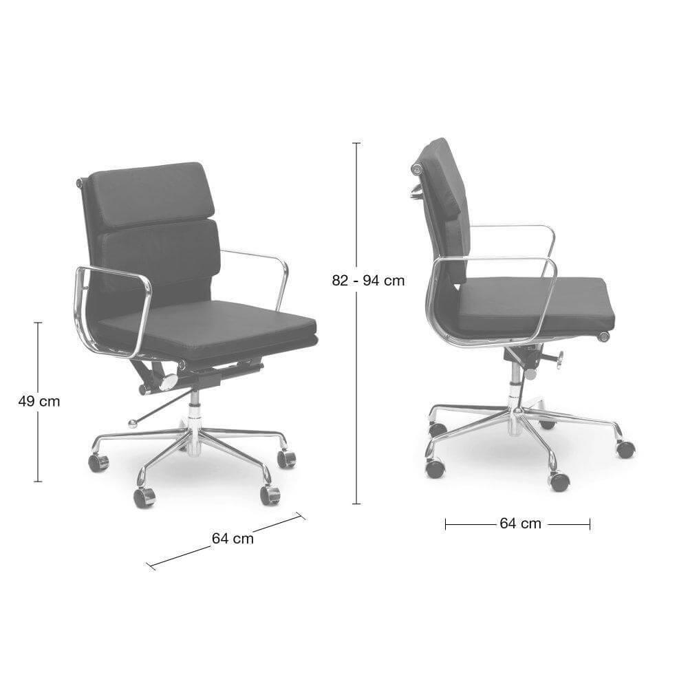 Calibre Soft Pad Boardroom Chair - White OC103W-Chairs-Calibre-Prime Furniture