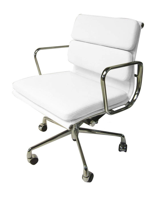 Calibre Soft Pad Boardroom Chair - White OC103W-Chairs-Calibre-Prime Furniture