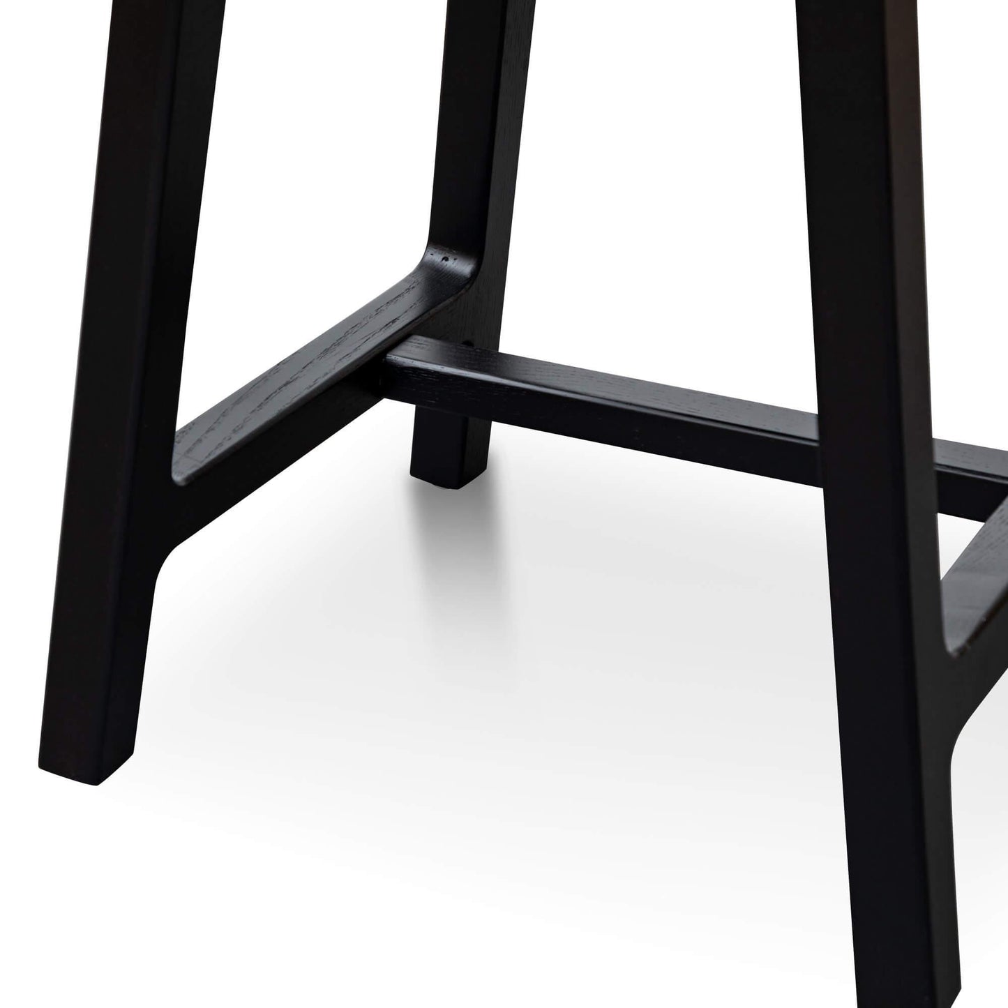 Calibre Wooden Low Stool 45cm - Black BS2985-SU-Stools-Calibre-Prime Furniture