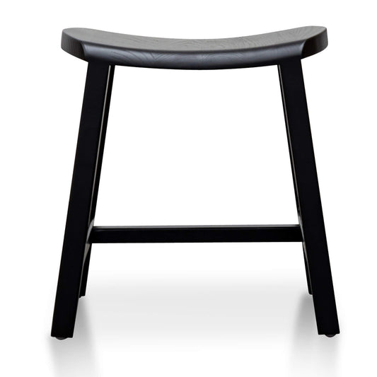 Calibre Wooden Low Stool 45cm - Black BS2985-SU-Stools-Calibre-Prime Furniture