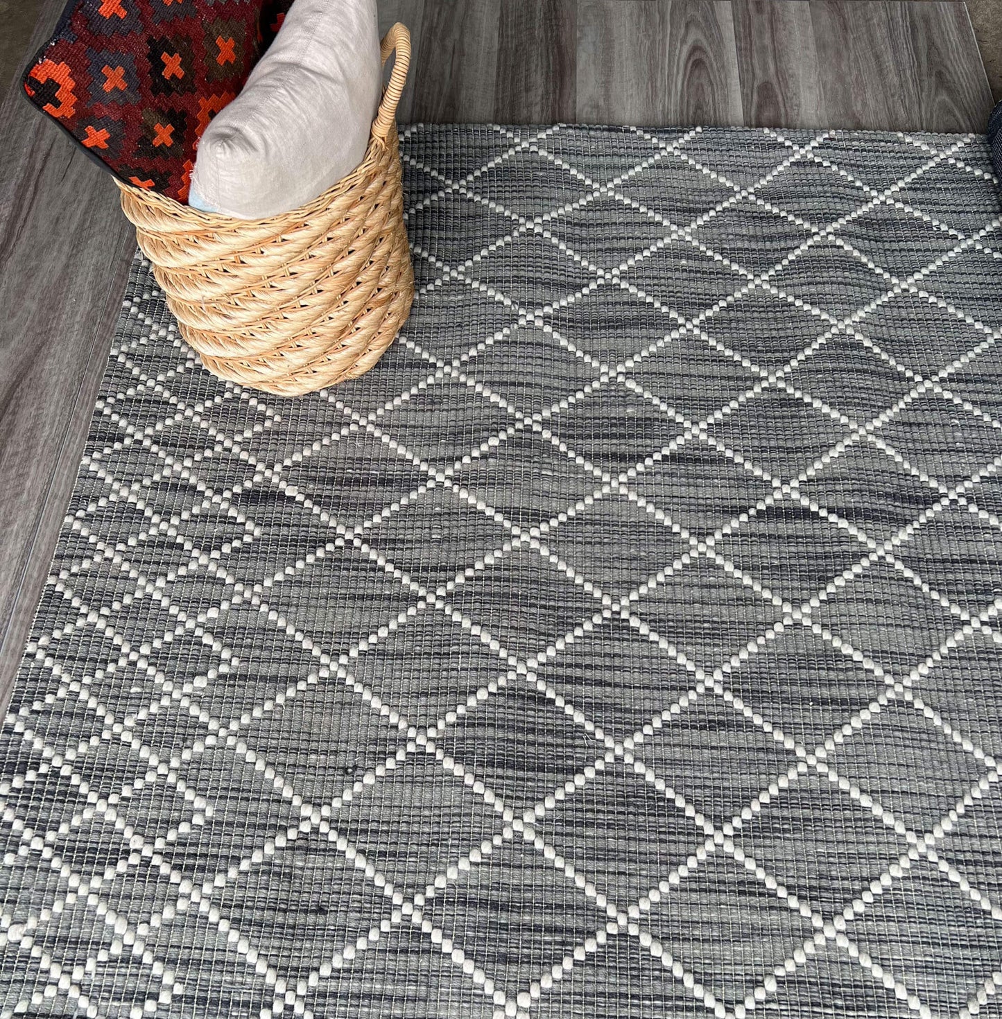 Argyle Dark Grey-Rug-The Rug Co-155x225-Prime Furniture