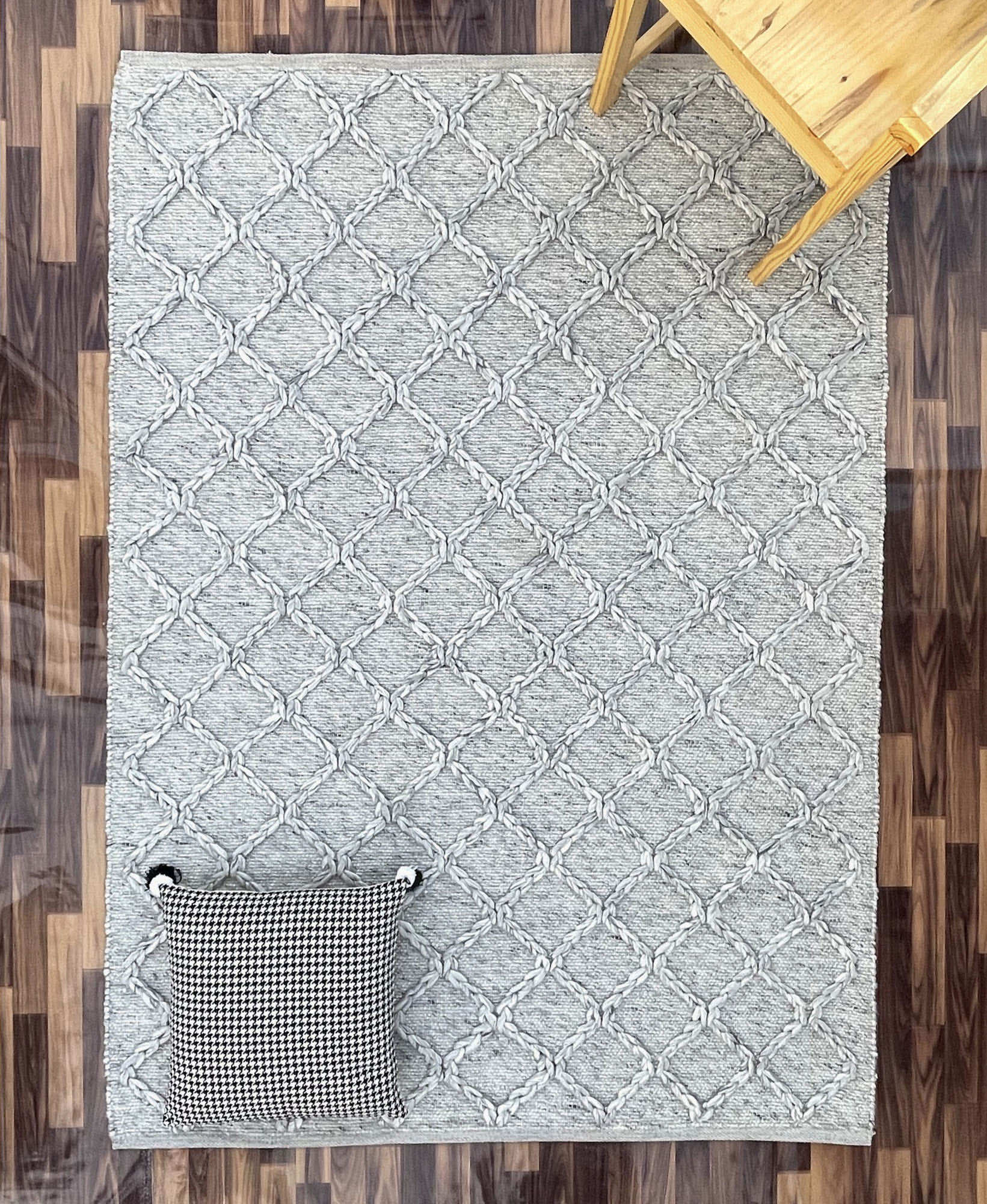 Trinket Spotted Grey-Rug-The Rug Co-155x225-Prime Furniture