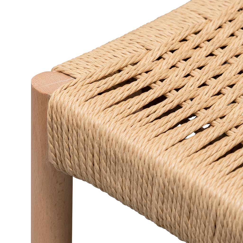 Rope Seat Dining Chair - Natural (Set of 2)-Calibre-Prime Furniture