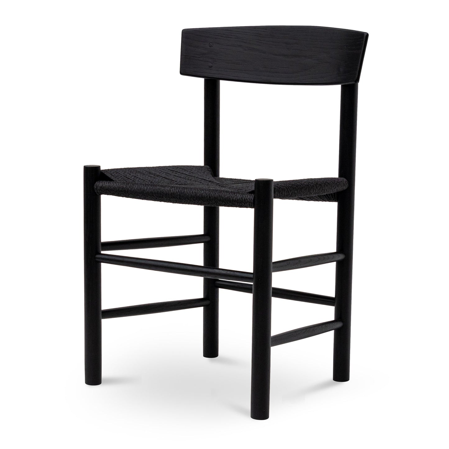 Rattan Dining Chair - Full Black (Set of 2)-Dining Chair-Calibre-Prime Furniture