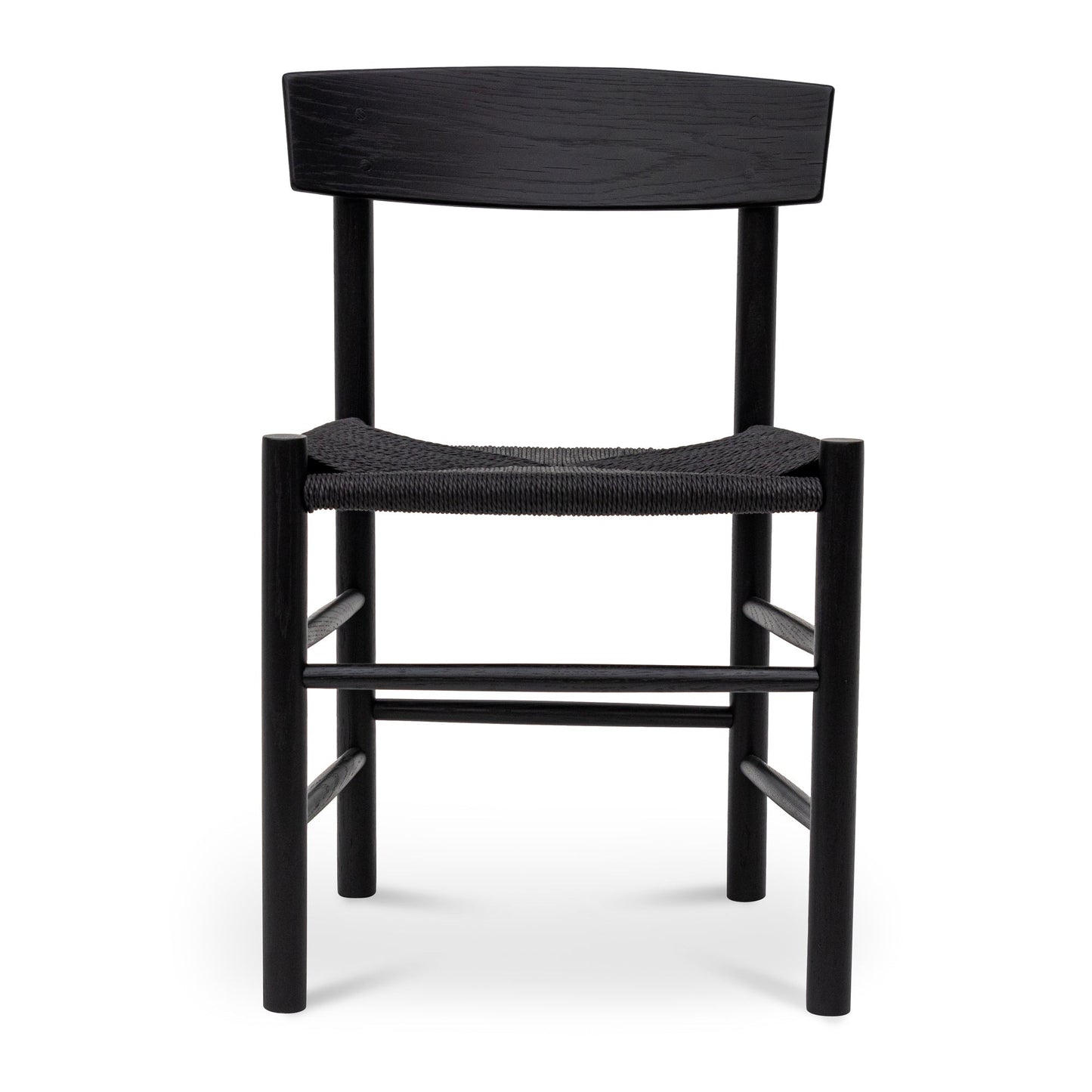 Rattan Dining Chair - Full Black (Set of 2)-Dining Chair-Calibre-Prime Furniture