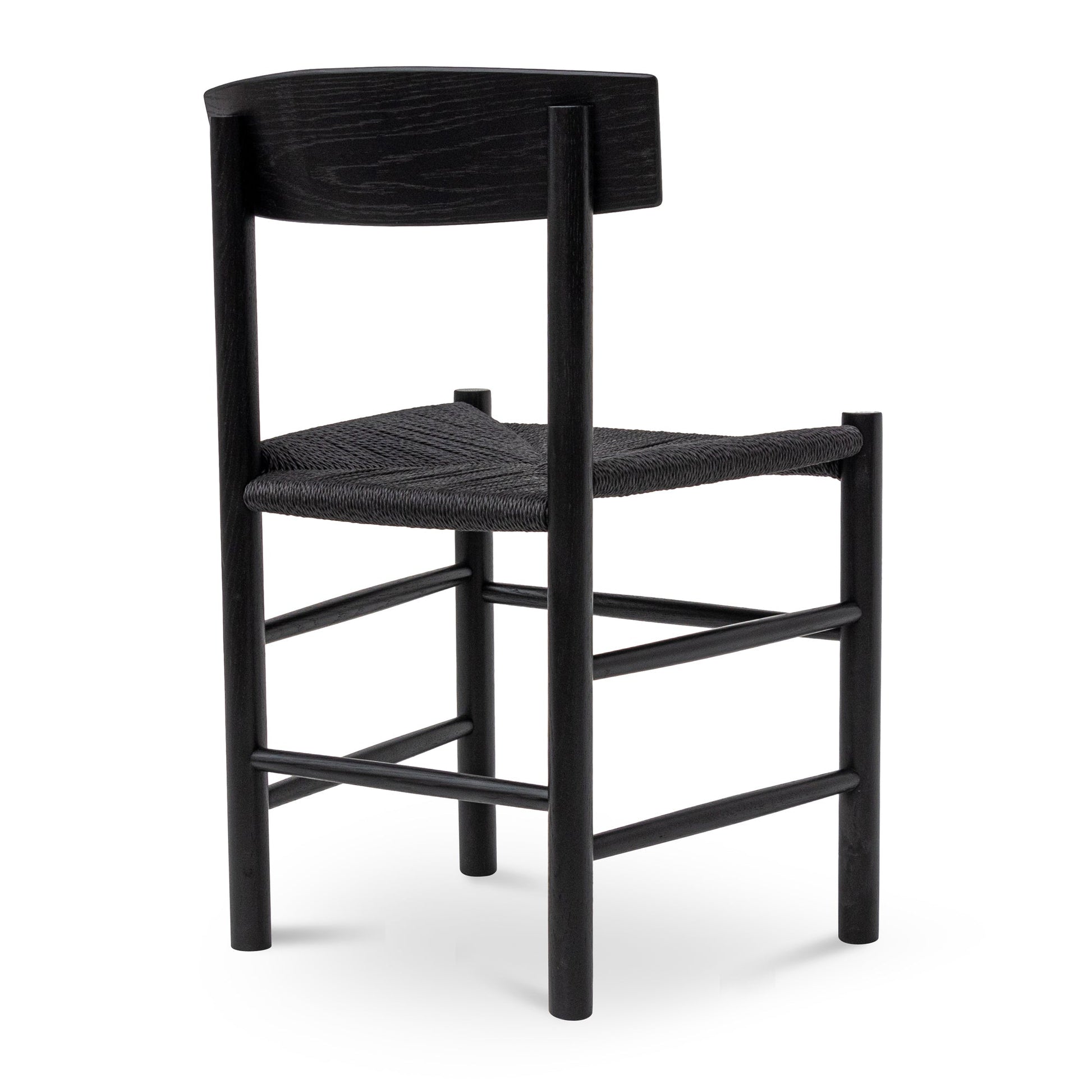 Rattan Dining Chair - Full Black (Set of 2)-Dining Chair-Calibre-Prime Furniture