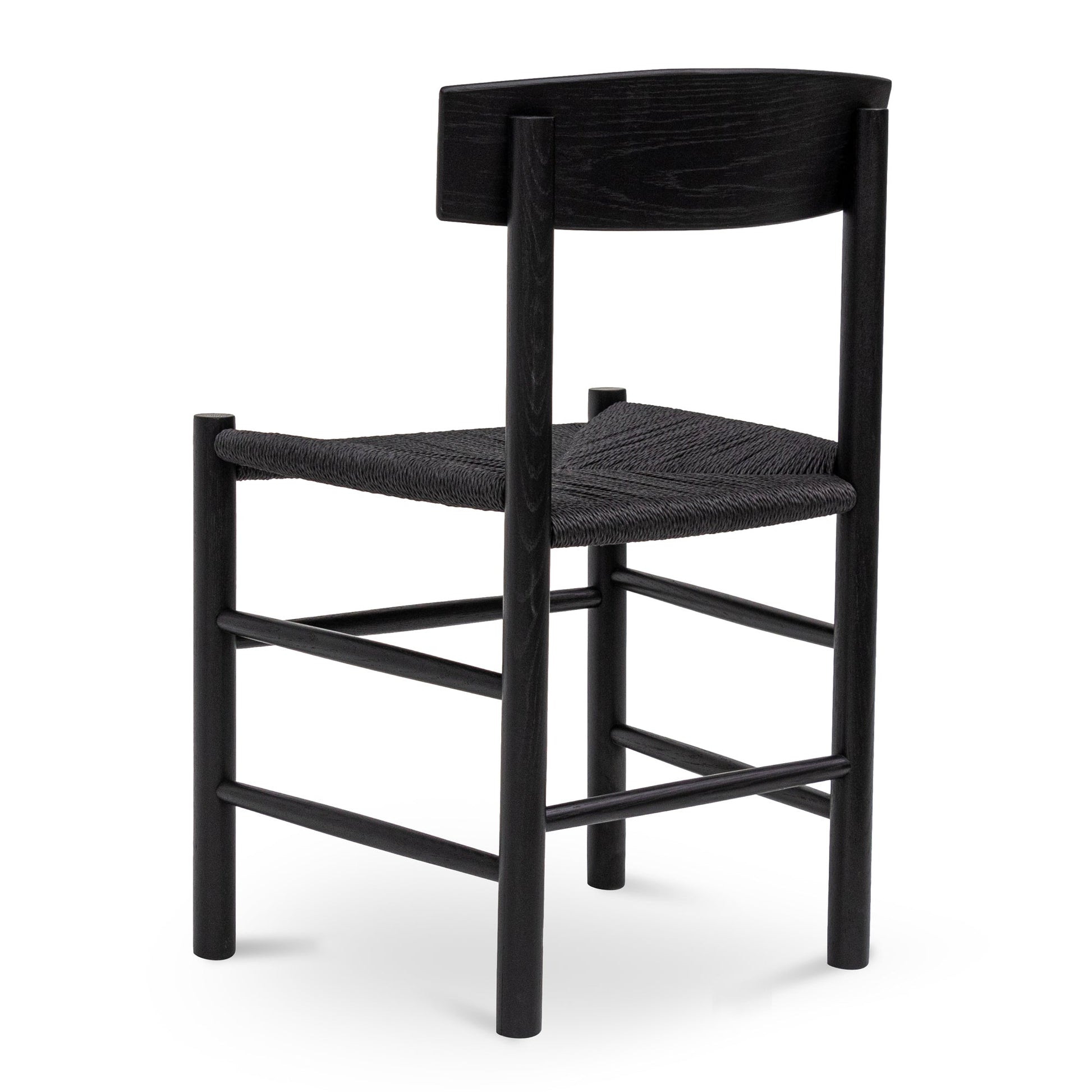 Rattan Dining Chair - Full Black (Set of 2)-Dining Chair-Calibre-Prime Furniture