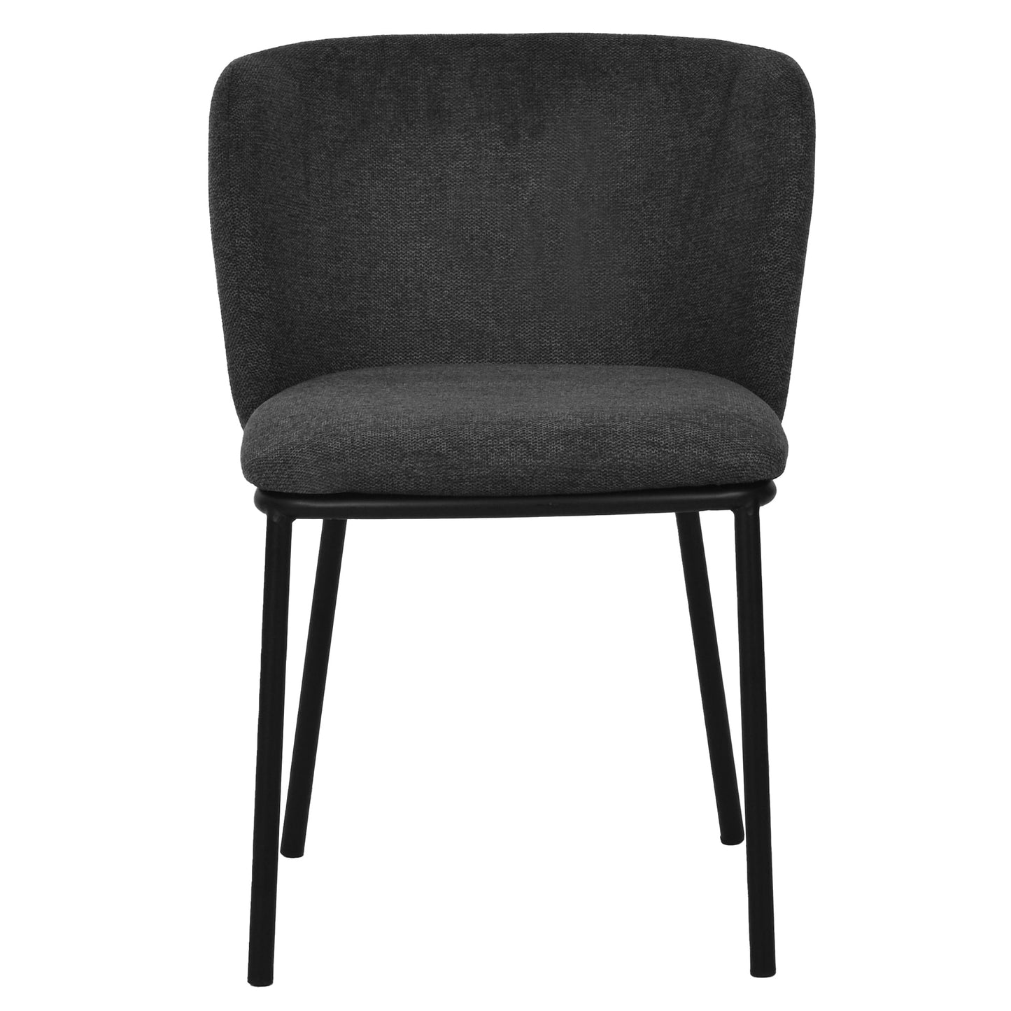 Fabric Dining Chair - Charcoal Grey (Set of 2)-Dining Chair-Calibre-Prime Furniture