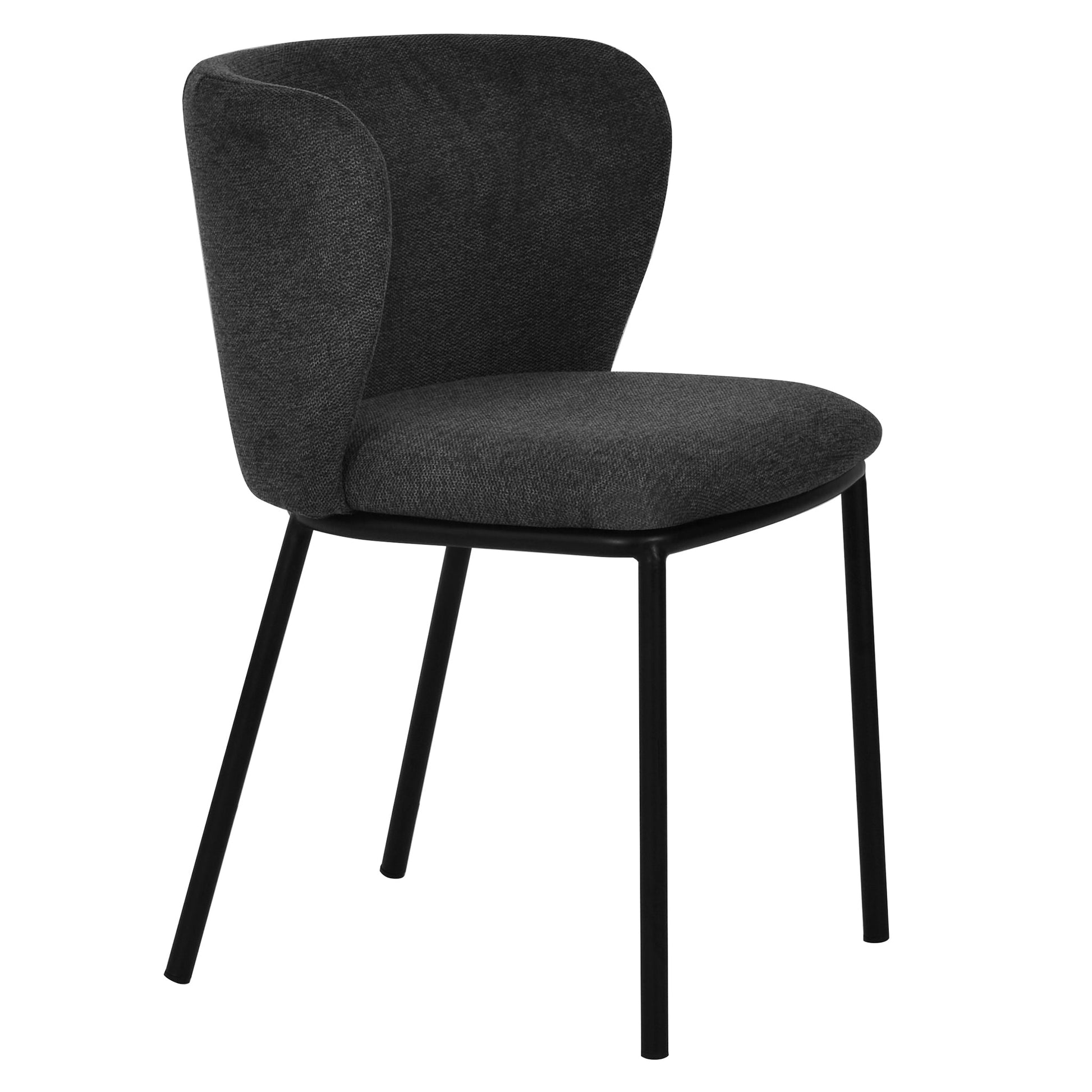 Fabric Dining Chair - Charcoal Grey (Set of 2)-Dining Chair-Calibre-Prime Furniture