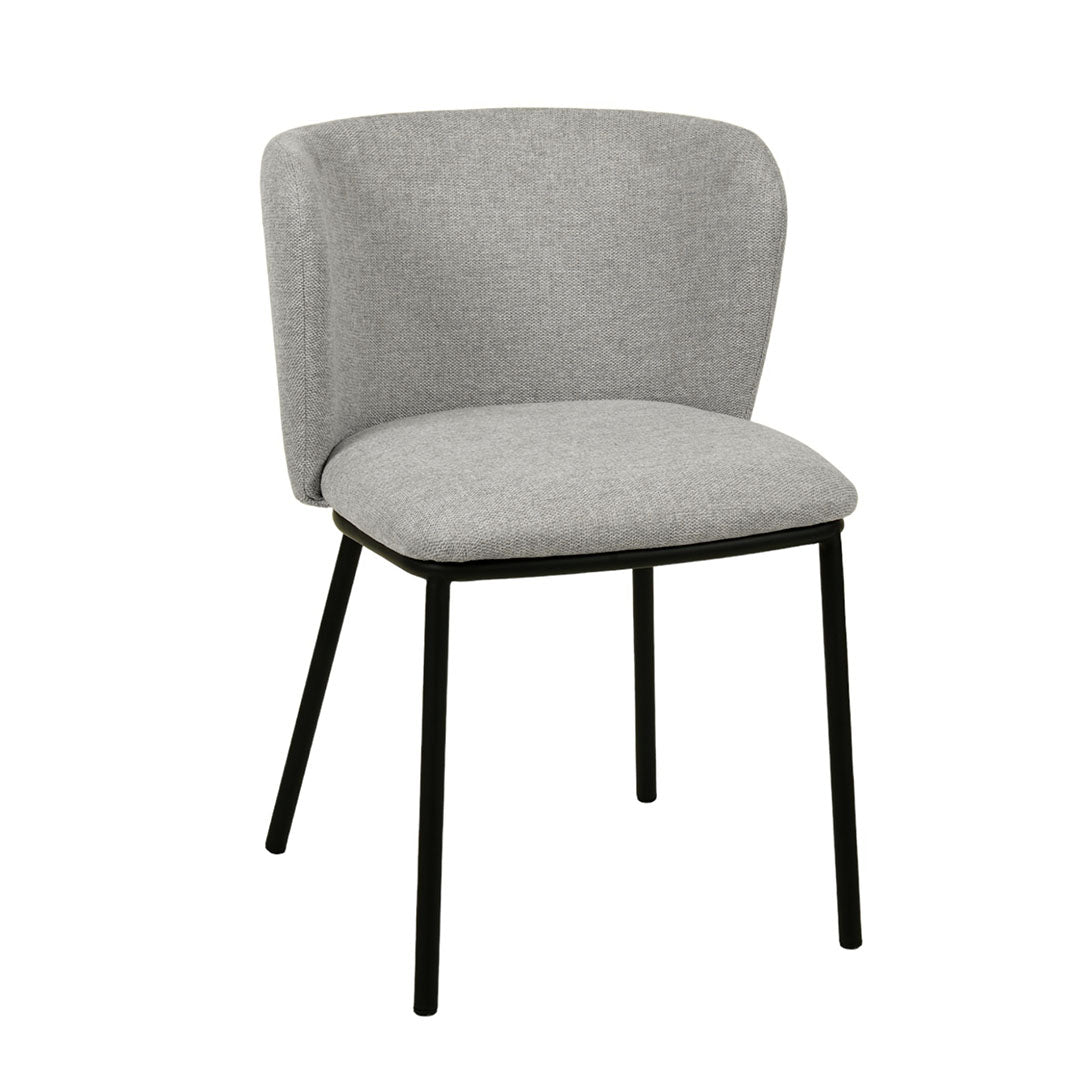 Fabric Dining Chair - Coastal Light Grey (Set of 2)-Dining Chairs-Calibre-Prime Furniture