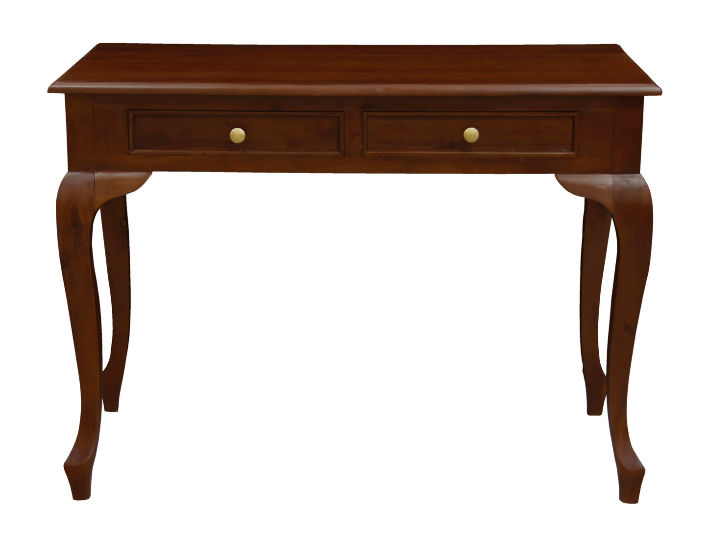 Queen Anne 2 Drawer Desk (Mahogany)-Desks-Centrum Furniture-Prime Furniture