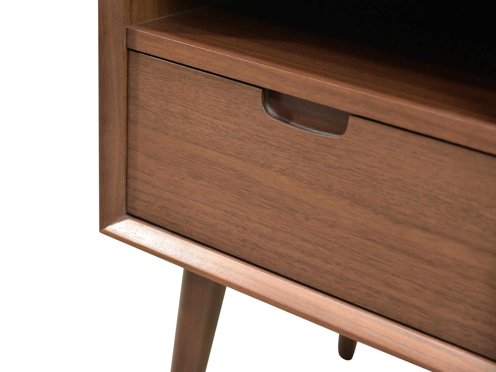 Calibre SQ Wooden Bedside Table - Walnut-Side Table-Calibre-Prime Furniture