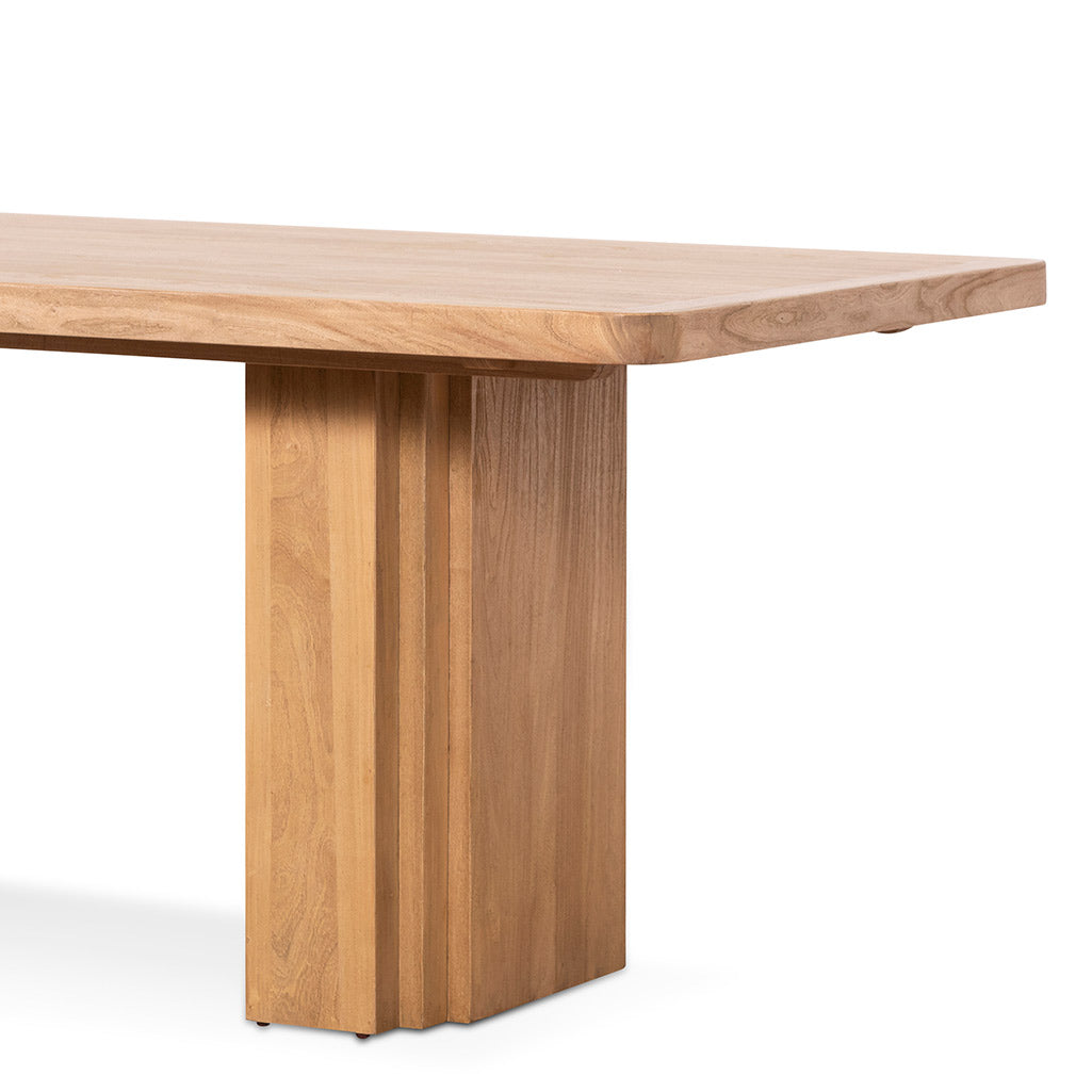 2.4m Elm Dining Table - Natural-Dining Table-Calibre-Prime Furniture