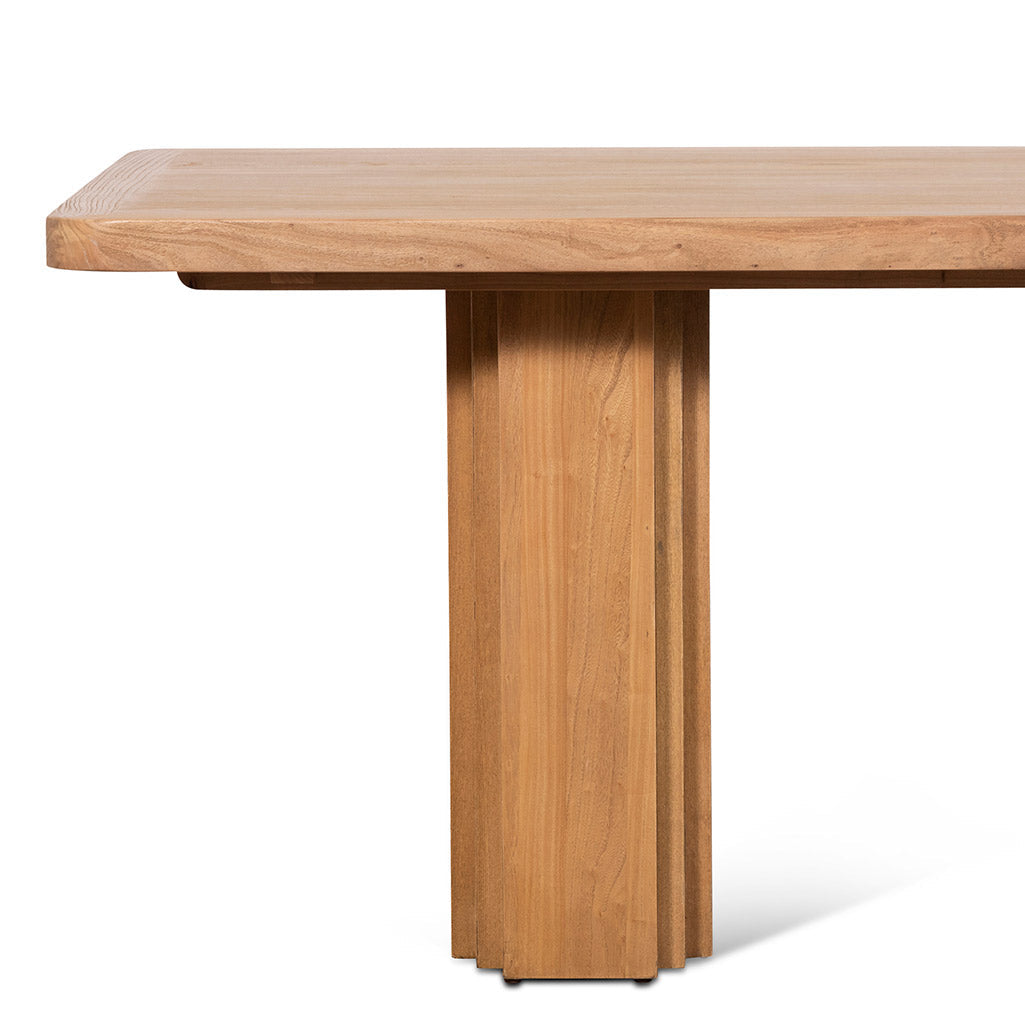 2.4m Elm Dining Table - Natural-Dining Table-Calibre-Prime Furniture