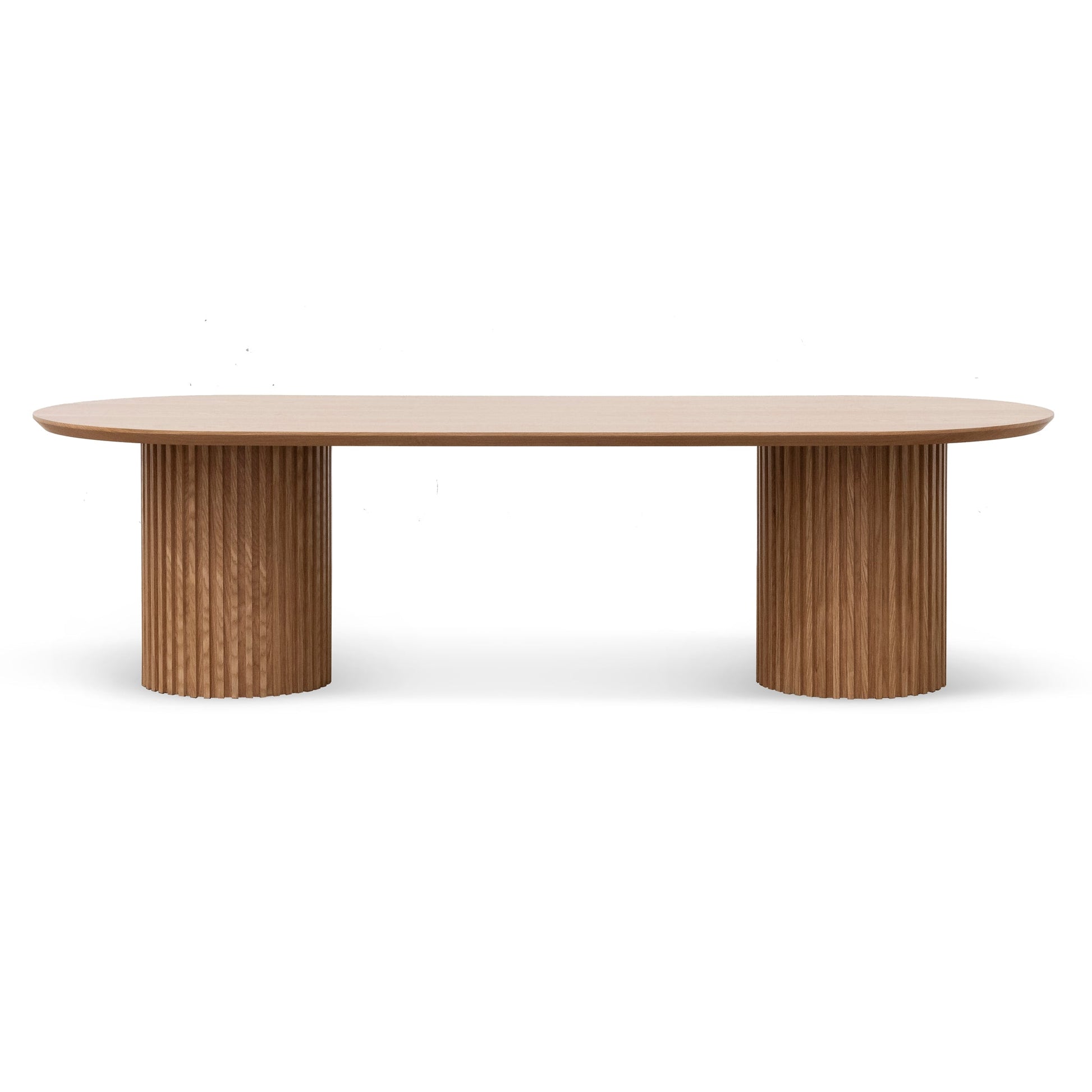 2.8m Wooden Dining Table - Natural-Dining Table-Calibre-Prime Furniture