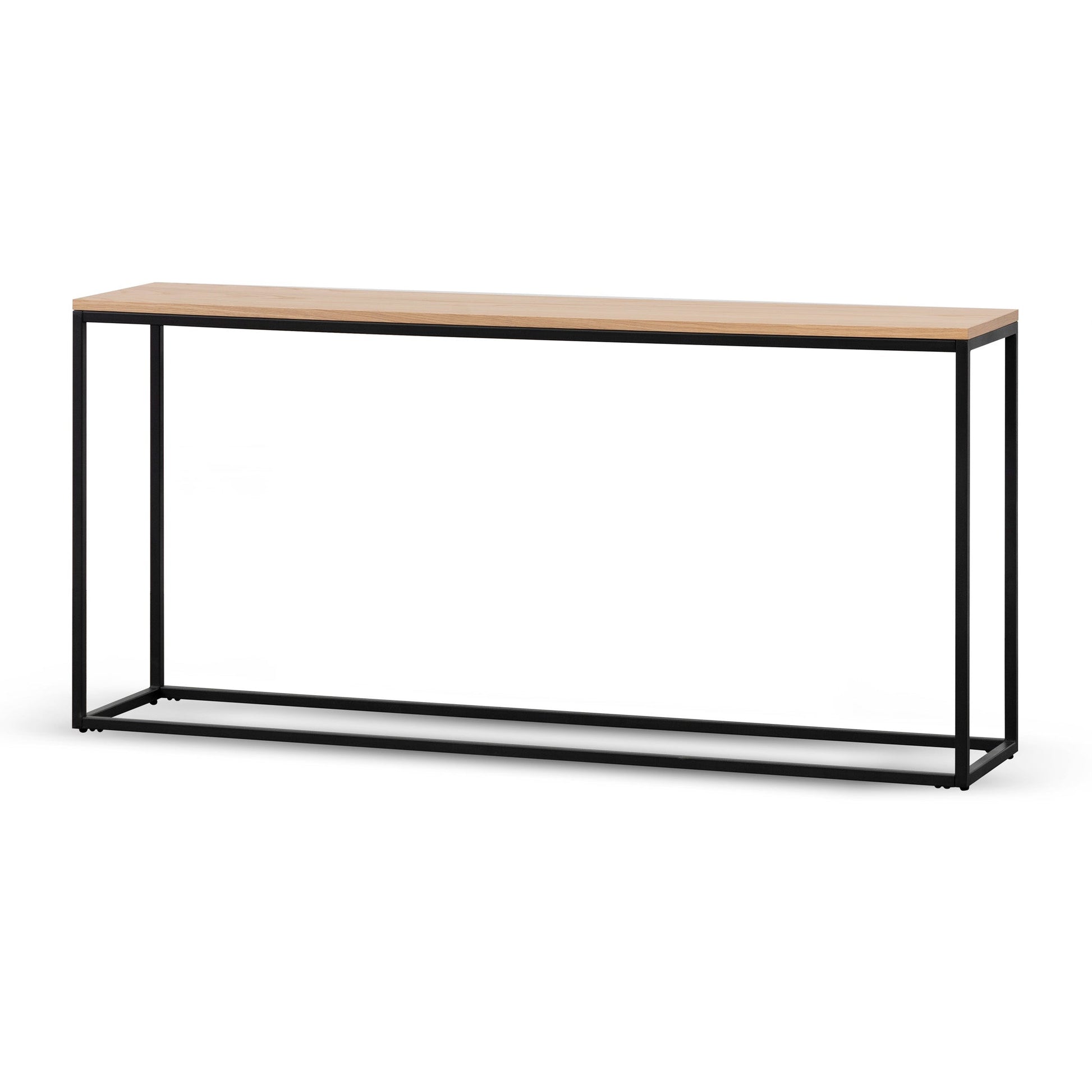 1.6m Console Table - Natural Top and Black Frame-Console Table-Calibre-Prime Furniture