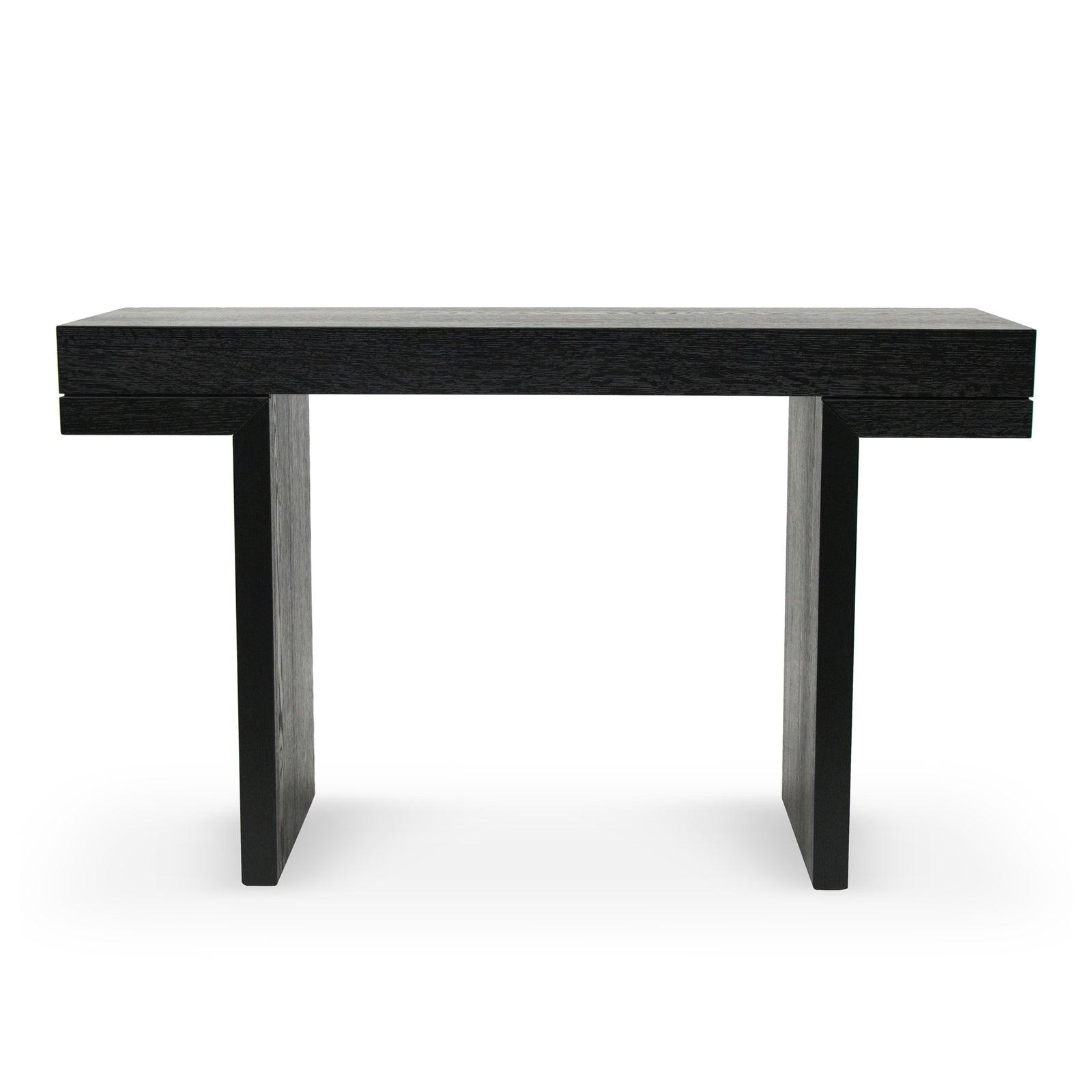 1.3m Console Table - Textured Expresso Black-Calibre-Prime Furniture