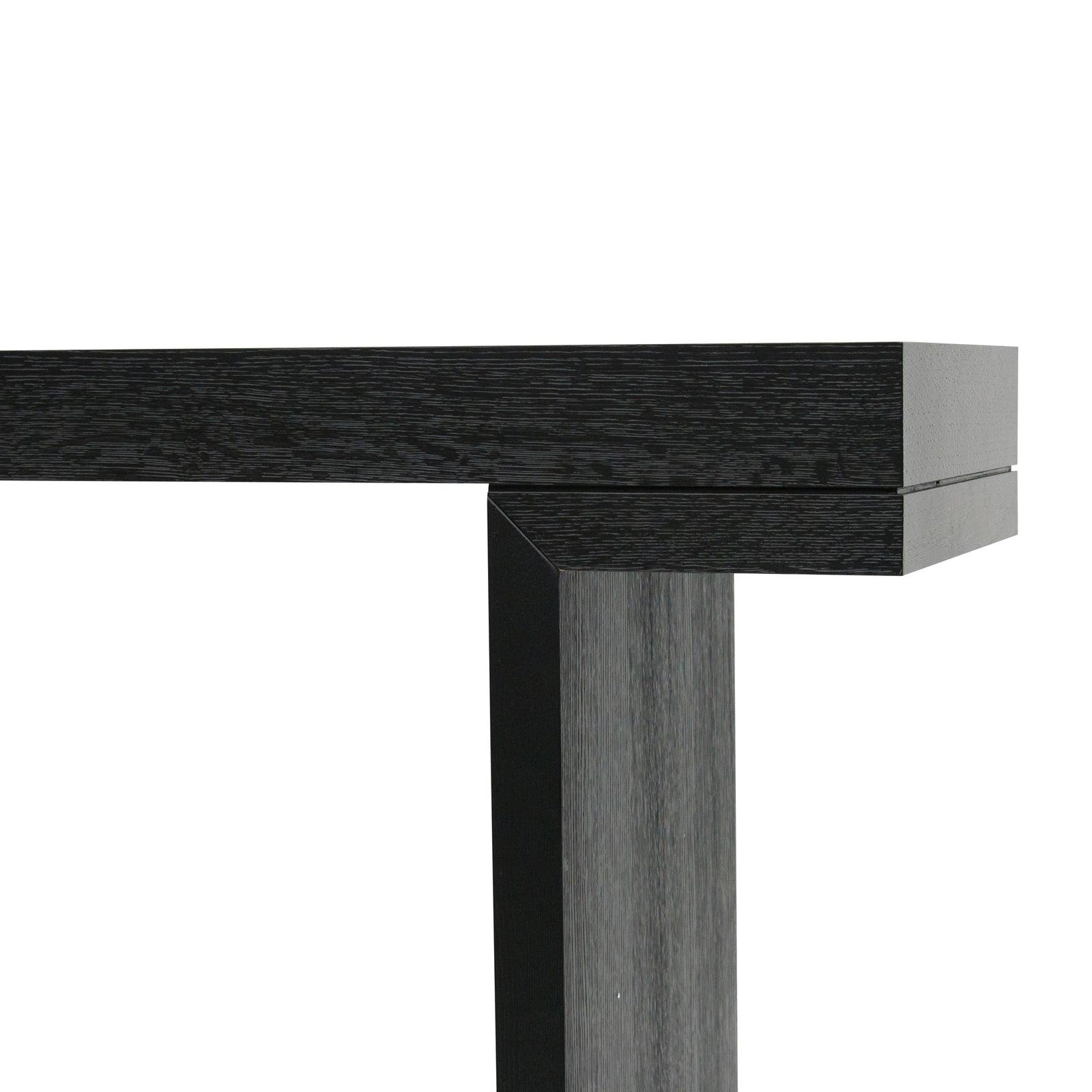 1.3m Console Table - Textured Expresso Black-Calibre-Prime Furniture