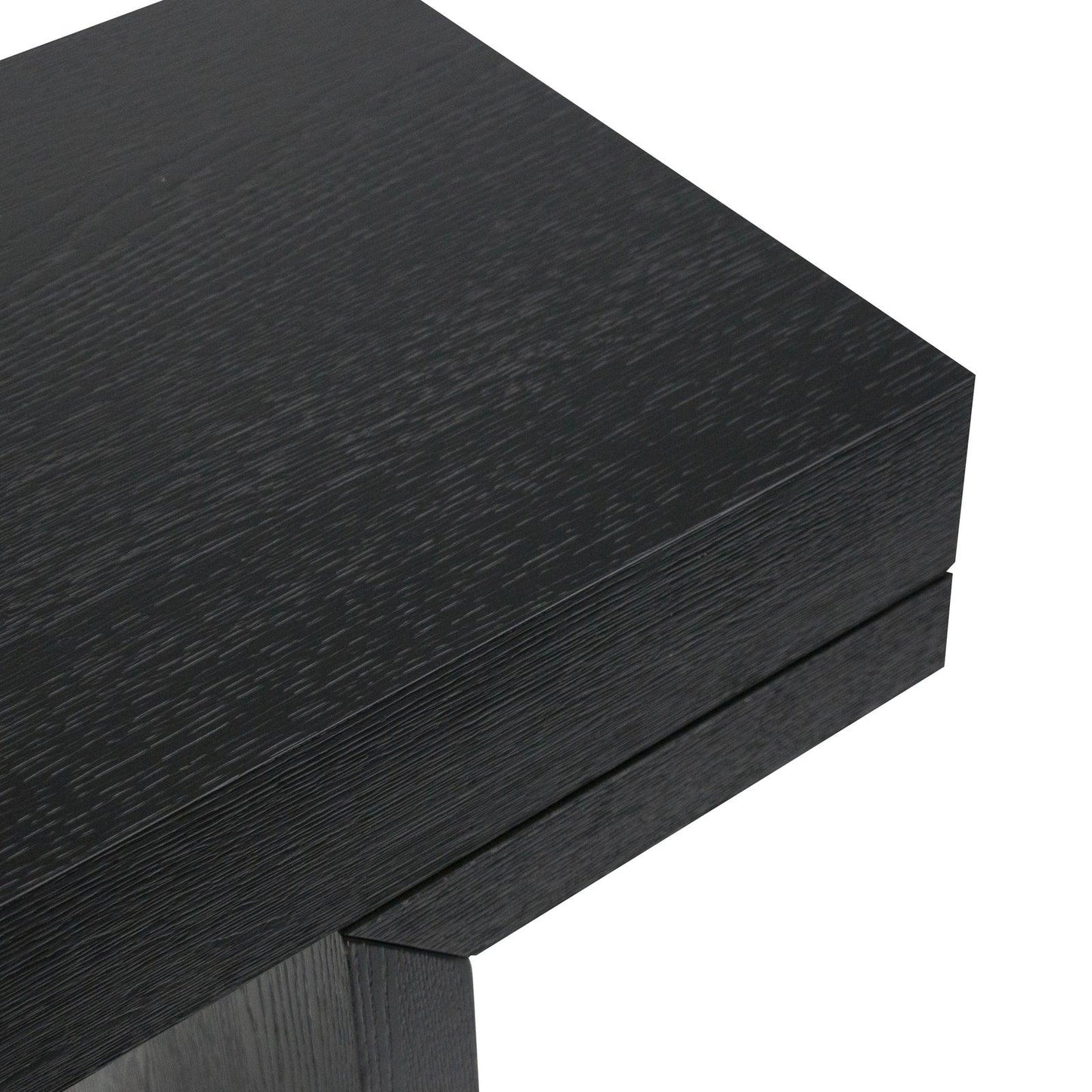 1.3m Console Table - Textured Expresso Black-Calibre-Prime Furniture