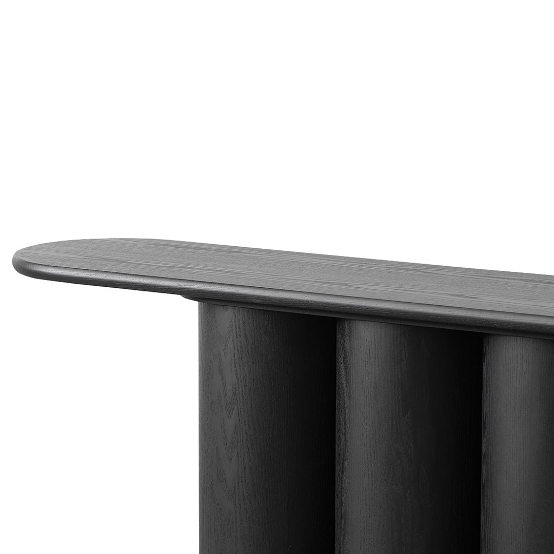 1.7m Console Table - Full Black-Console Table-Calibre-Prime Furniture