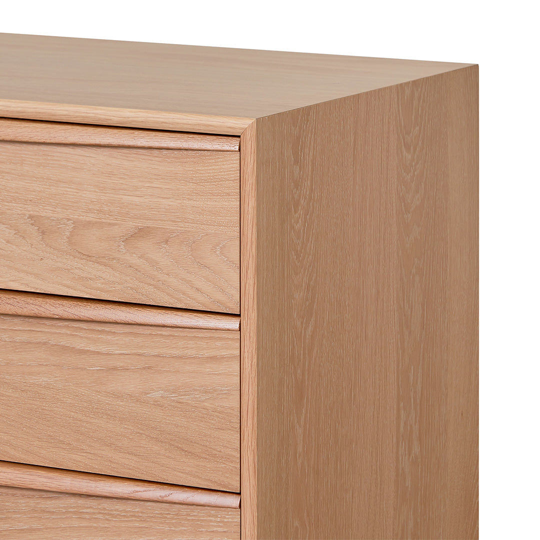 3 Drawer Chest - Natural Oak-Chest Of Drawers-Calibre-Prime Furniture