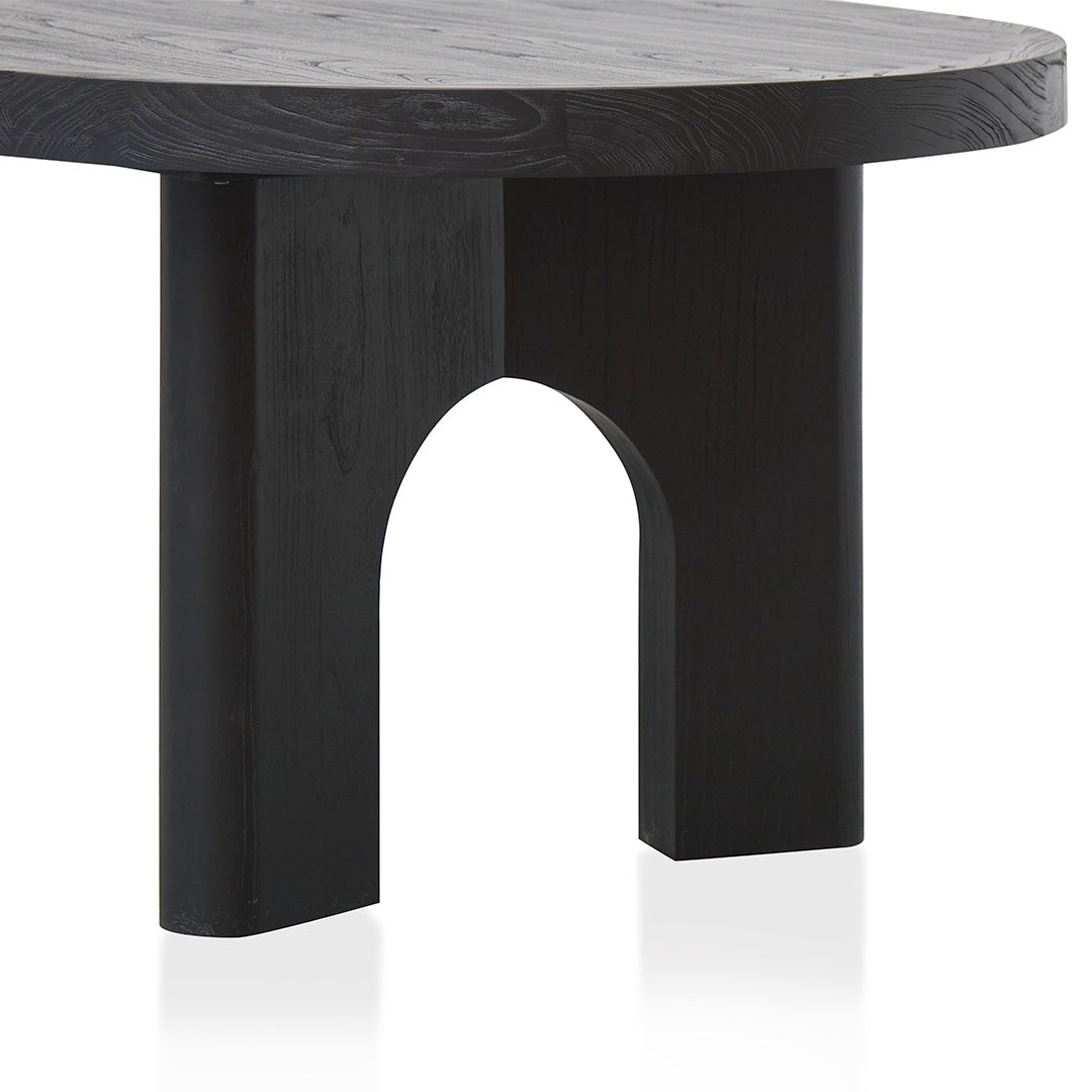 2.8m oval dining table - Black-Dining Table-Calibre-Prime Furniture