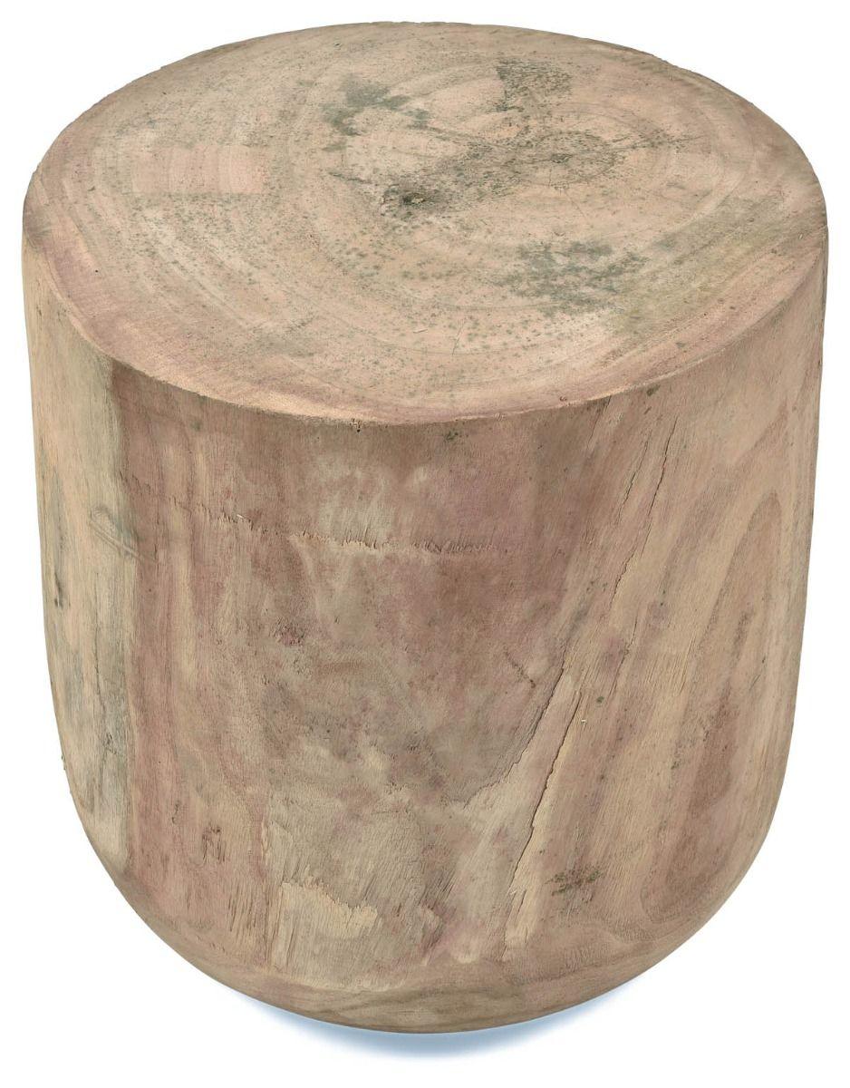 HG Living Bukit Wooden Round Stool/Side Table Natural ZW74-Bed Sides-HG Living-Prime Furniture