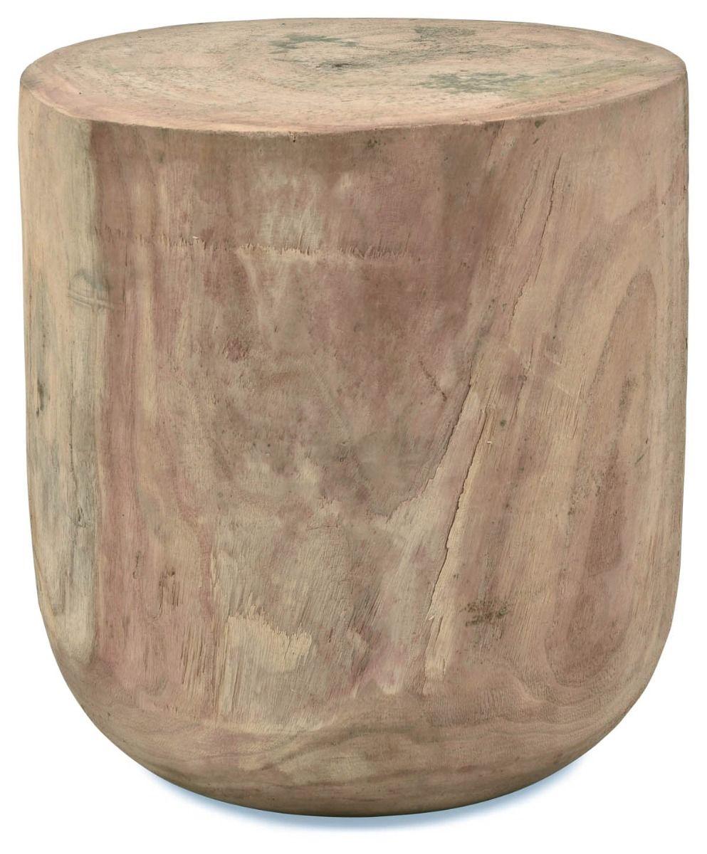 HG Living Bukit Wooden Round Stool/Side Table Natural ZW74-Bed Sides-HG Living-Prime Furniture