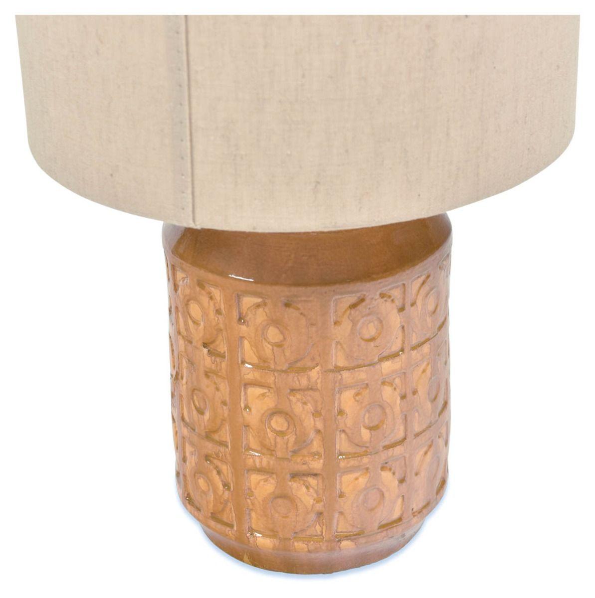 HG Living Chiang Terracotta Table Lamp With Shade PY17-Table & Floor Lamps-HG Living-Prime Furniture