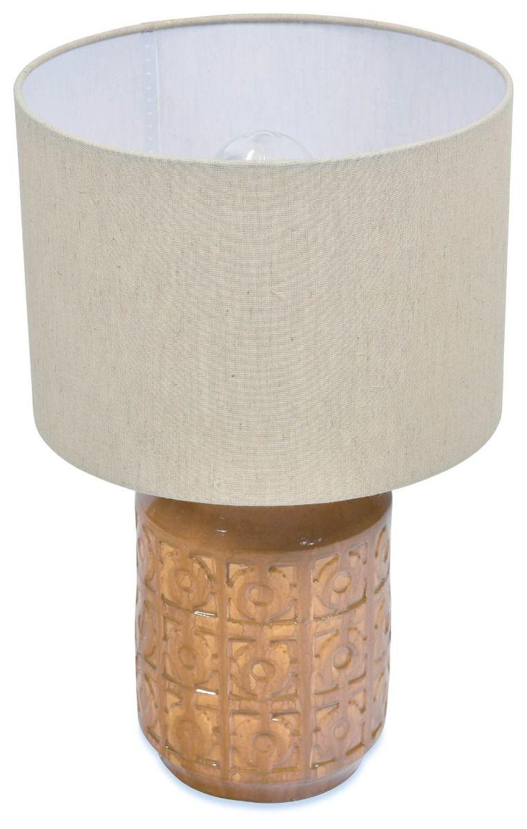 HG Living Chiang Terracotta Table Lamp With Shade PY17-Table & Floor Lamps-HG Living-Prime Furniture