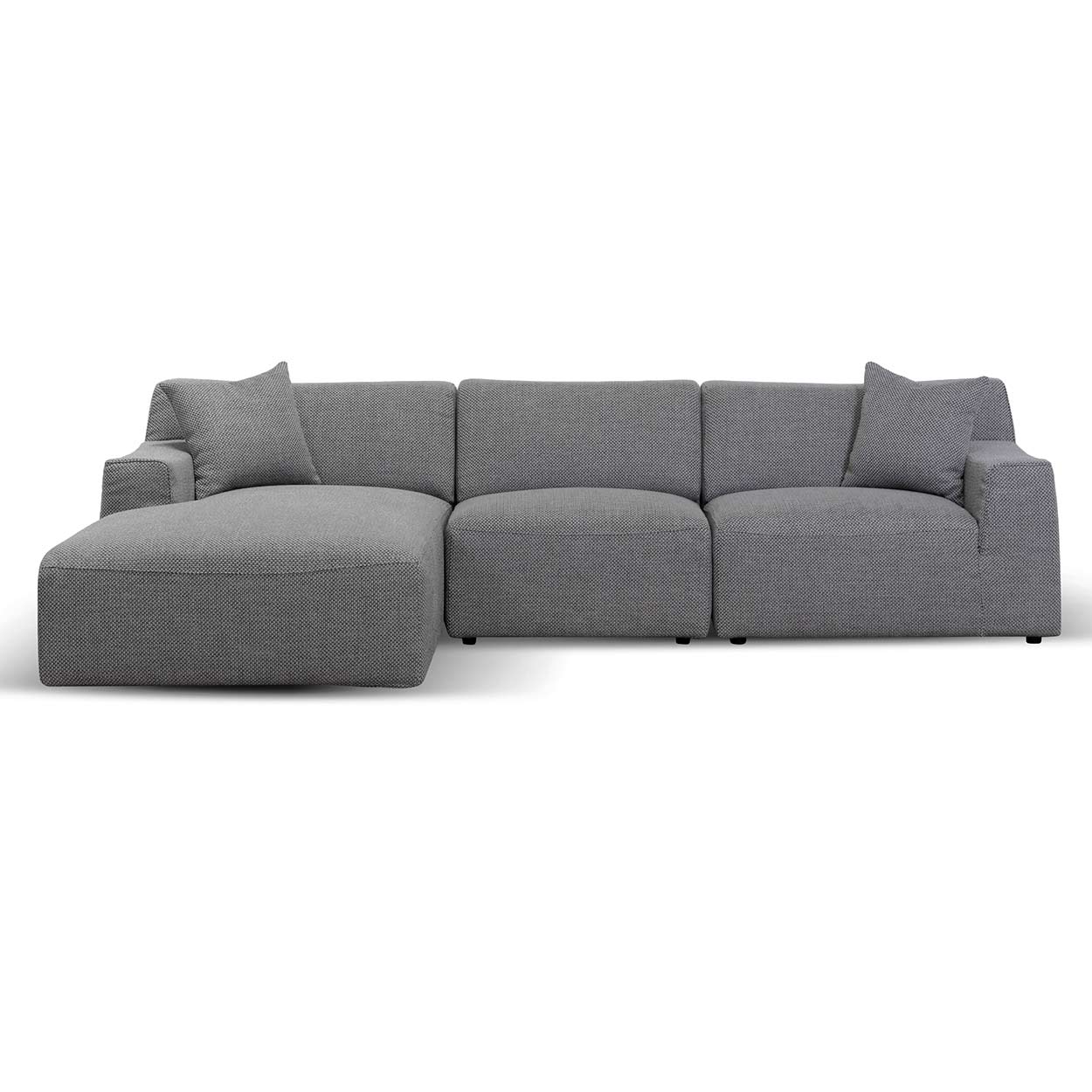 3 Seater Left Chaise Sofa - Noble Grey-Sofa-Calibre-Prime Furniture