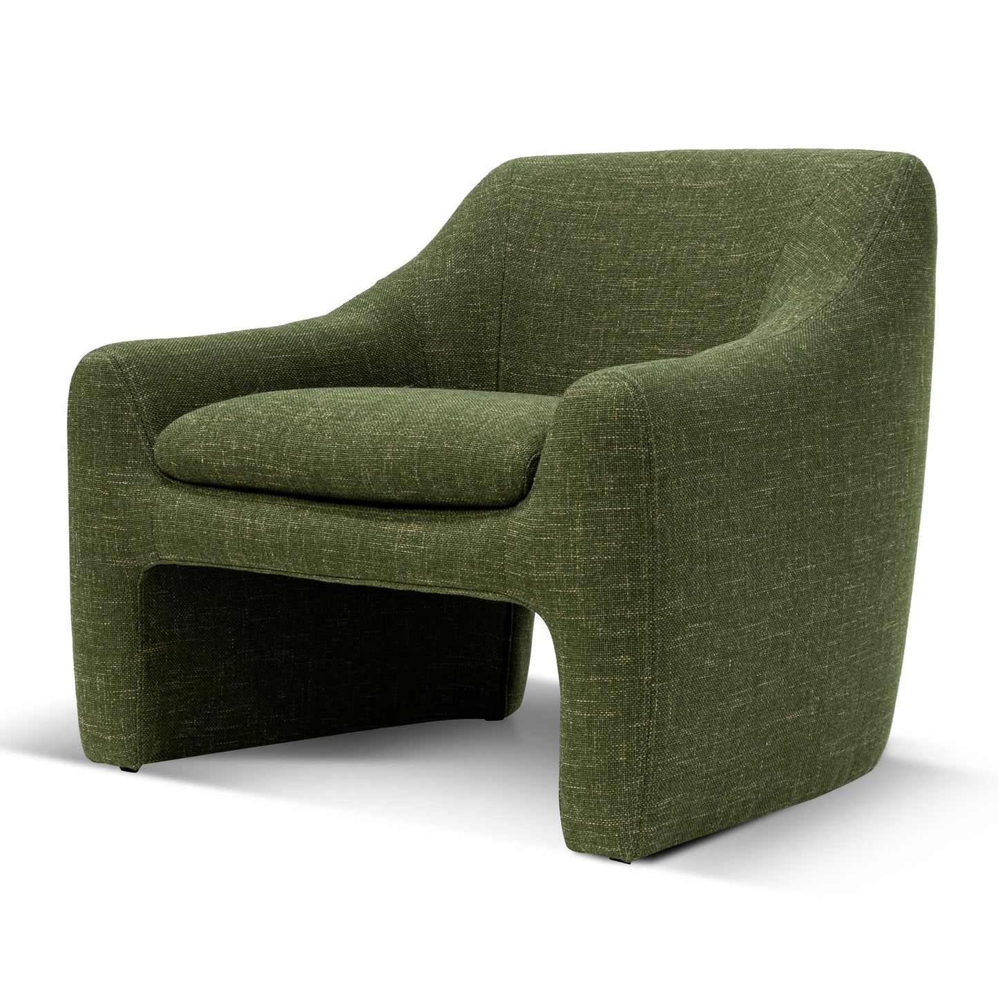 Fabric Armchair - Khaki Green-Arm Chairs-Calibre-Prime Furniture