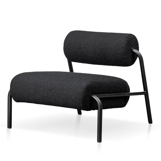 Lounge Chair - Black Boucle-Lounge Chair-Calibre-Prime Furniture