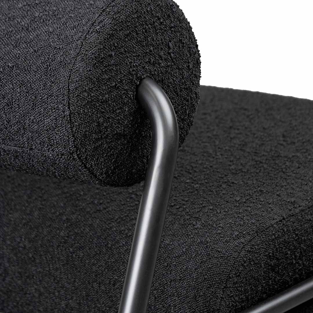 Lounge Chair - Black Boucle-Lounge Chair-Calibre-Prime Furniture